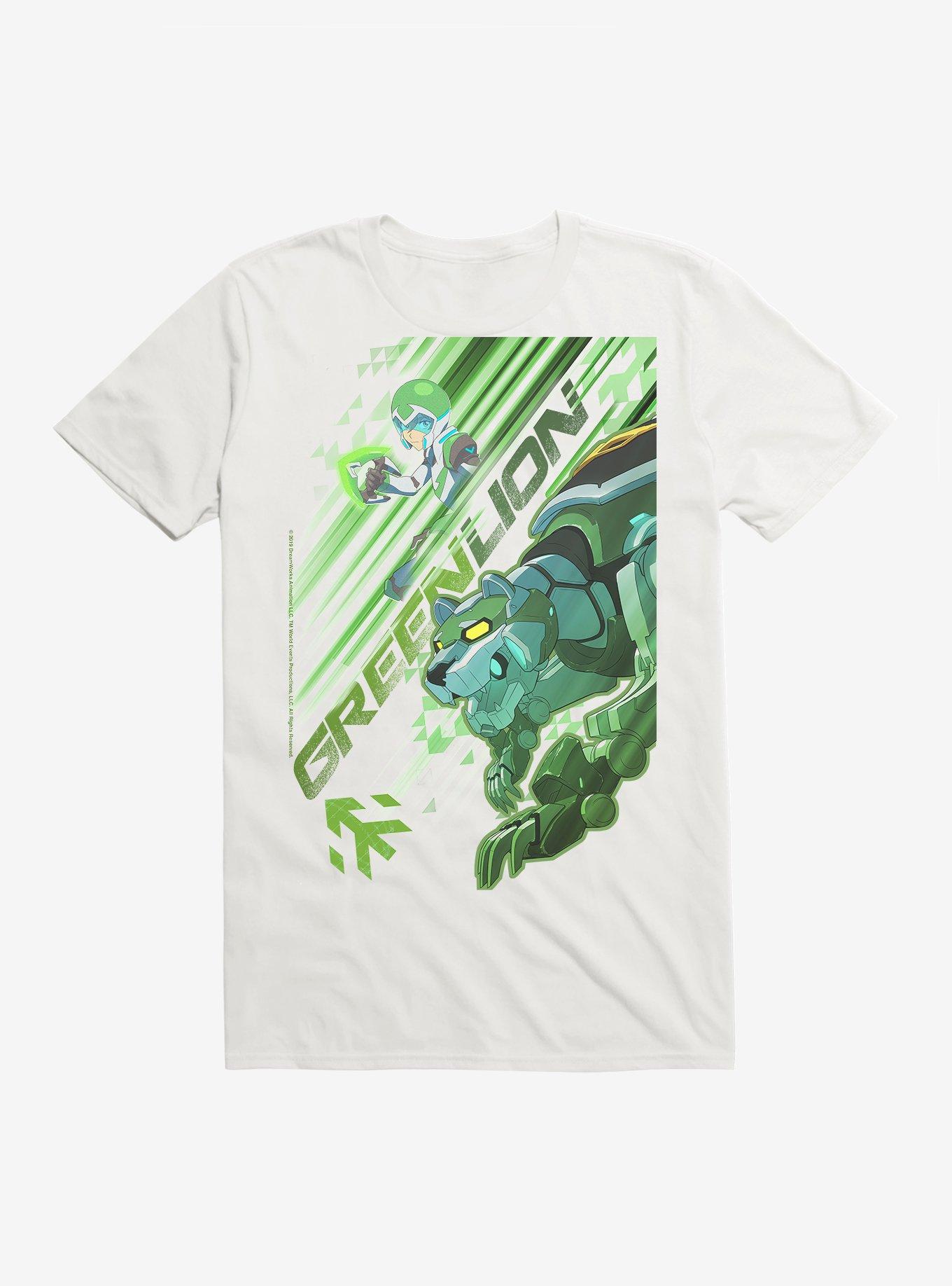 Voltron Green Lion T-Shirt, WHITE, hi-res