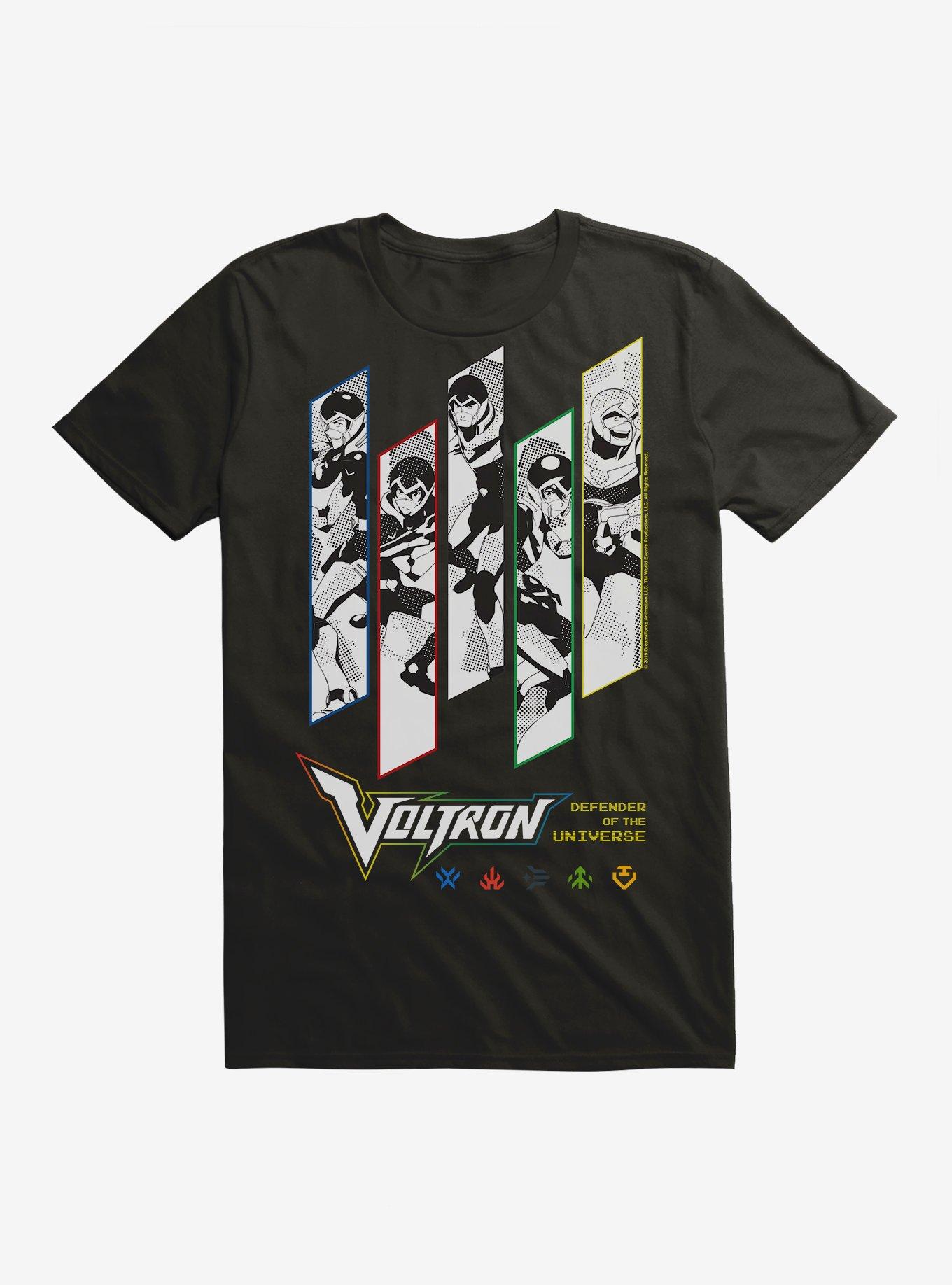 Voltron Group Pictures T-Shirt, BLACK, hi-res