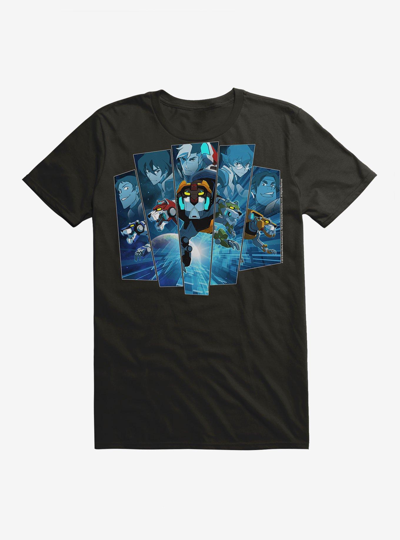 Voltron Lion Collection T-Shirt, BLACK, hi-res