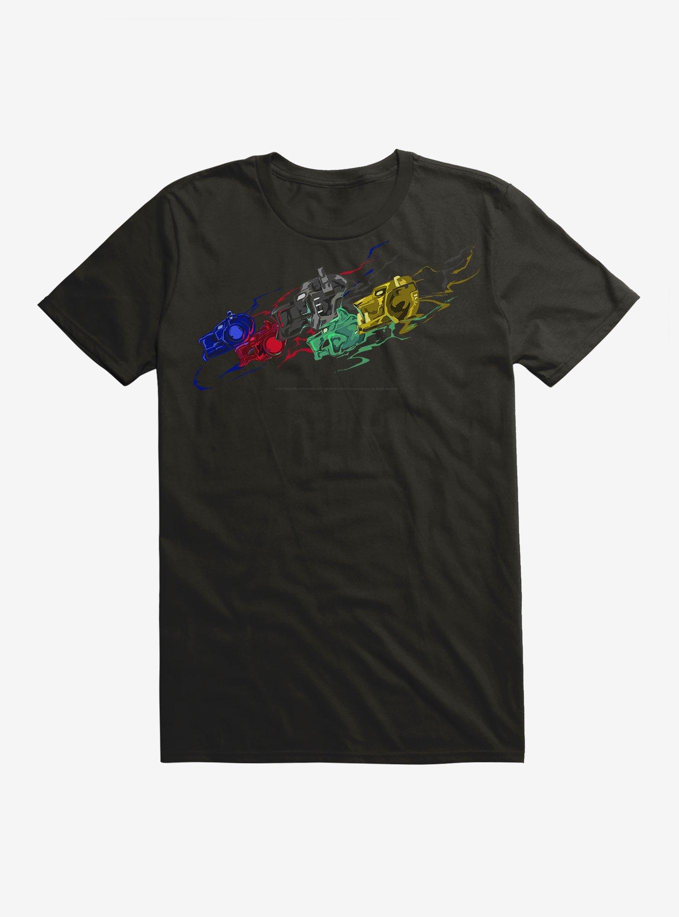 Voltron Lions Painting T-Shirt, BLACK, hi-res