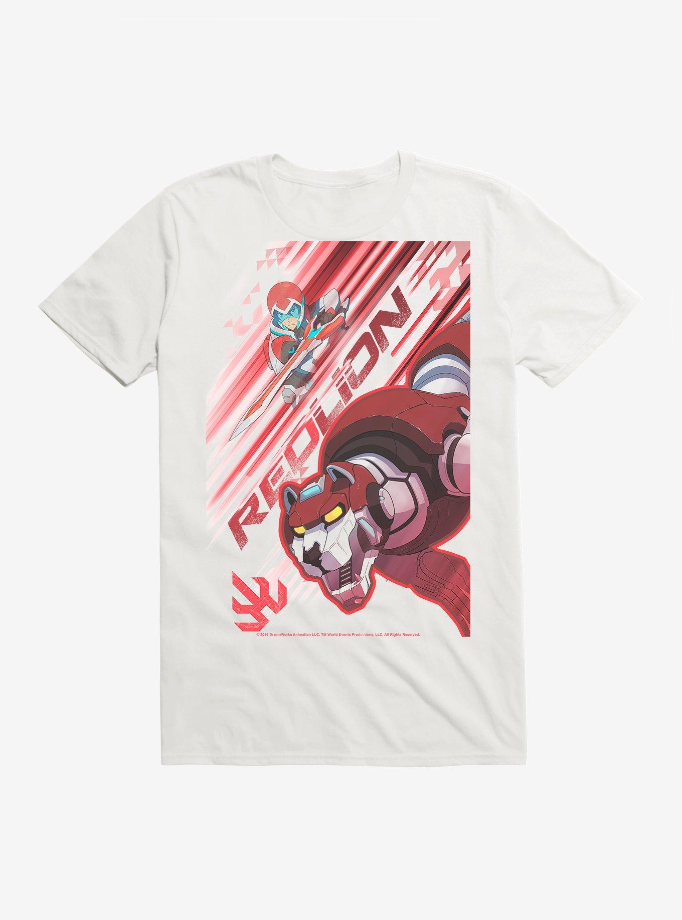 Voltron Red Lion T-Shirt, WHITE, hi-res