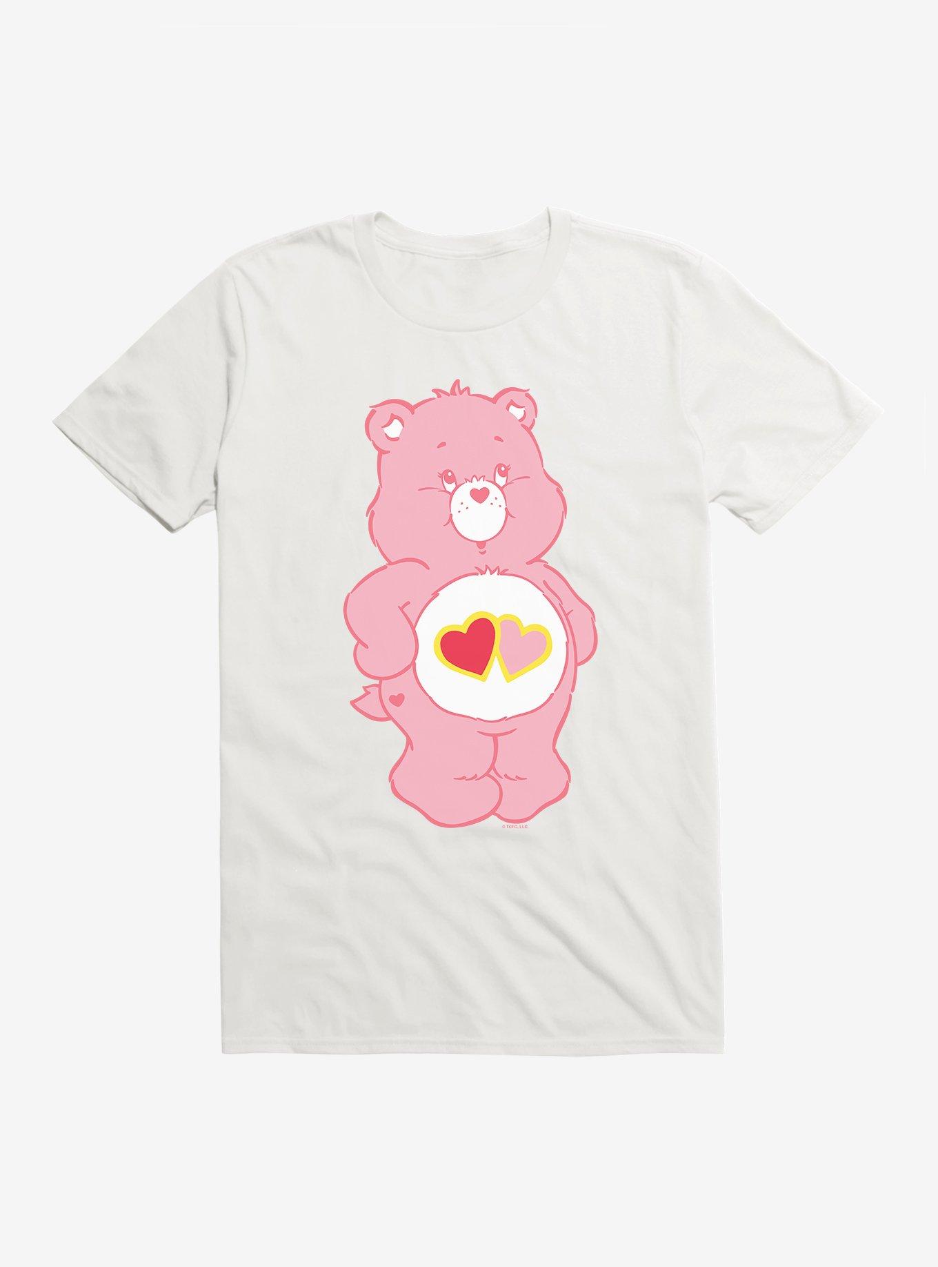Care Bears Love A Lot Bear Stare T-Shirt, WHITE, hi-res