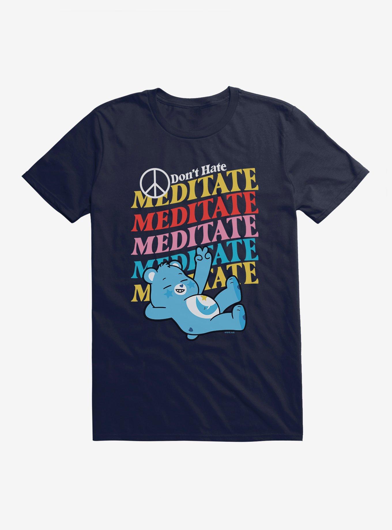 Care Bears Bedtime Bear Don't Hate Meditate T-Shirt, , hi-res