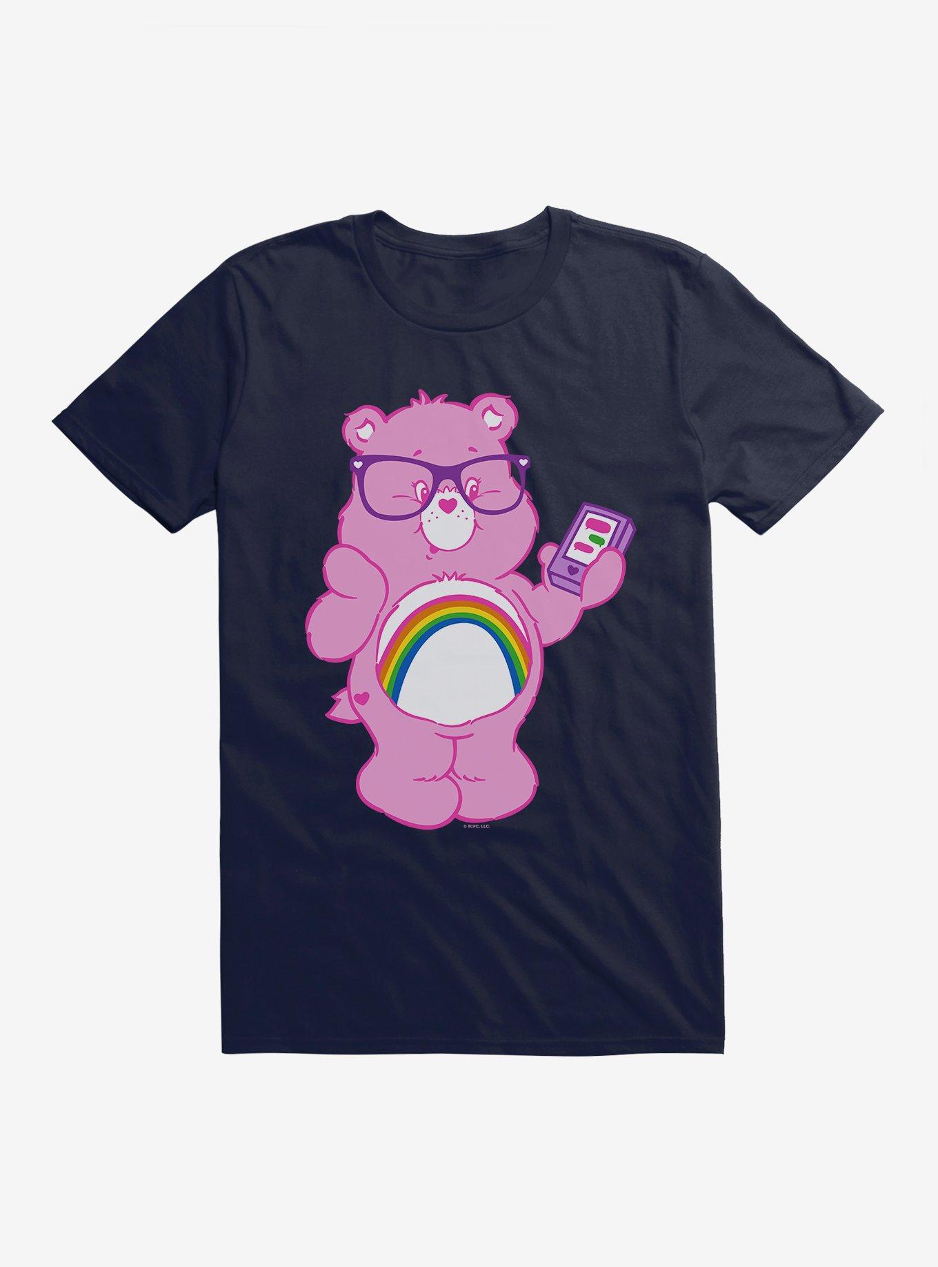 Care Bears Cheer Bear Texting T-Shirt, NAVY, hi-res