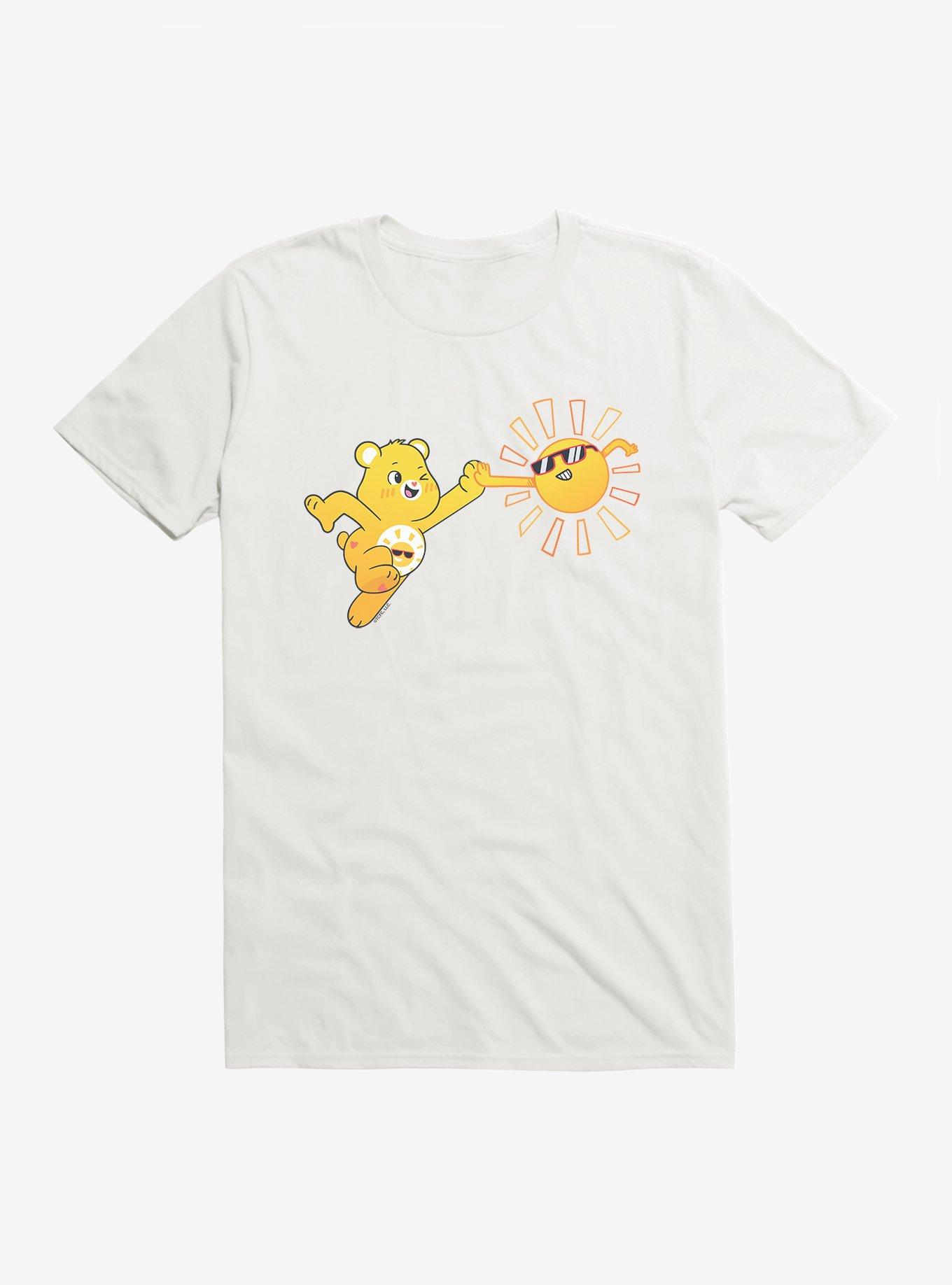 Care Bears Funshine Bear High Five T-Shirt, WHITE, hi-res