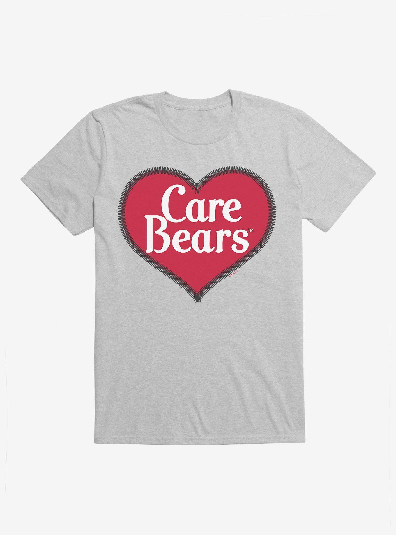 Care Bears Classic Heart Logo T-Shirt, HEATHER GREY, hi-res