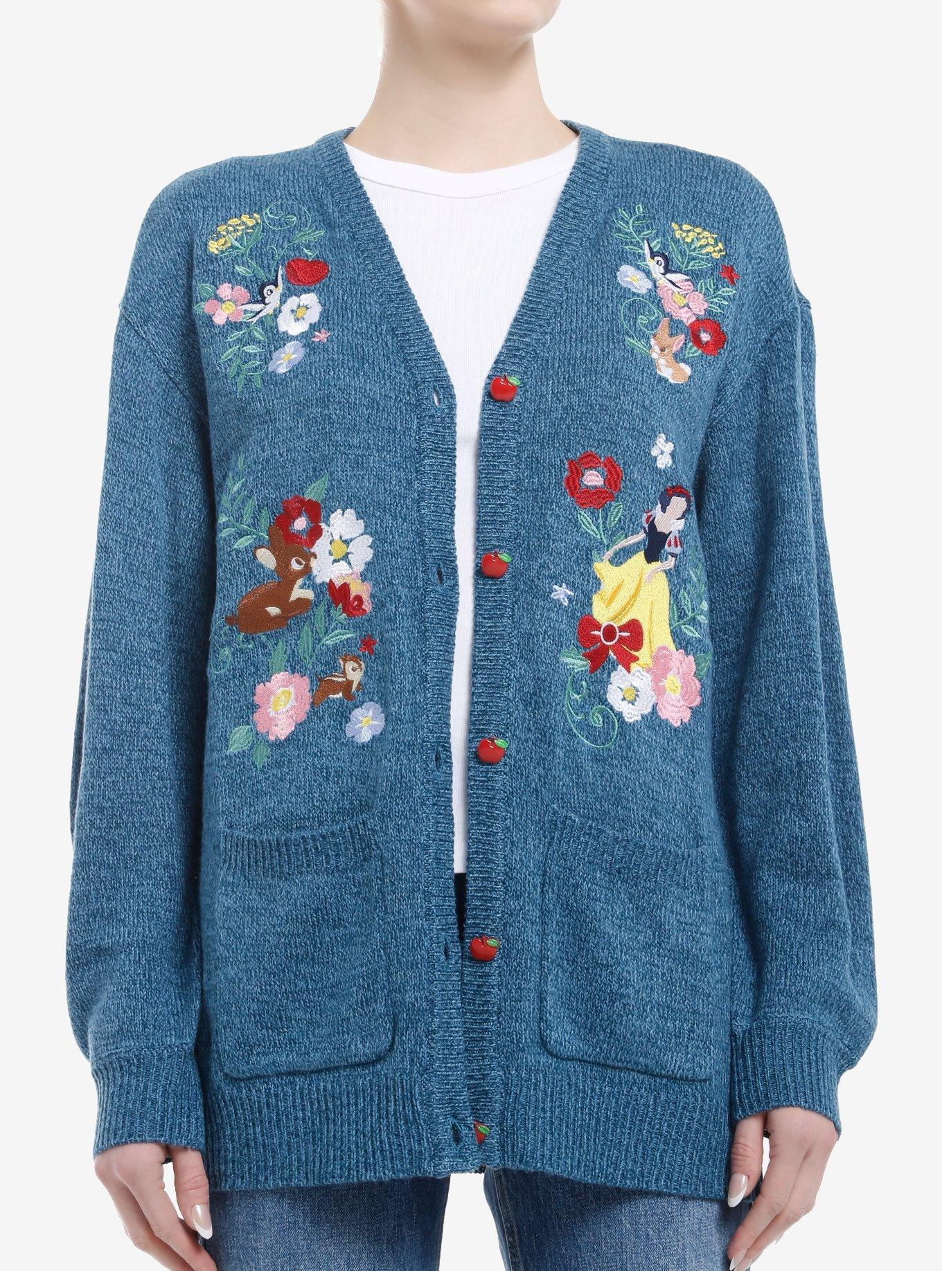 Disney Snow White And The Seven Dwarfs Flowers & Animals Cardigan