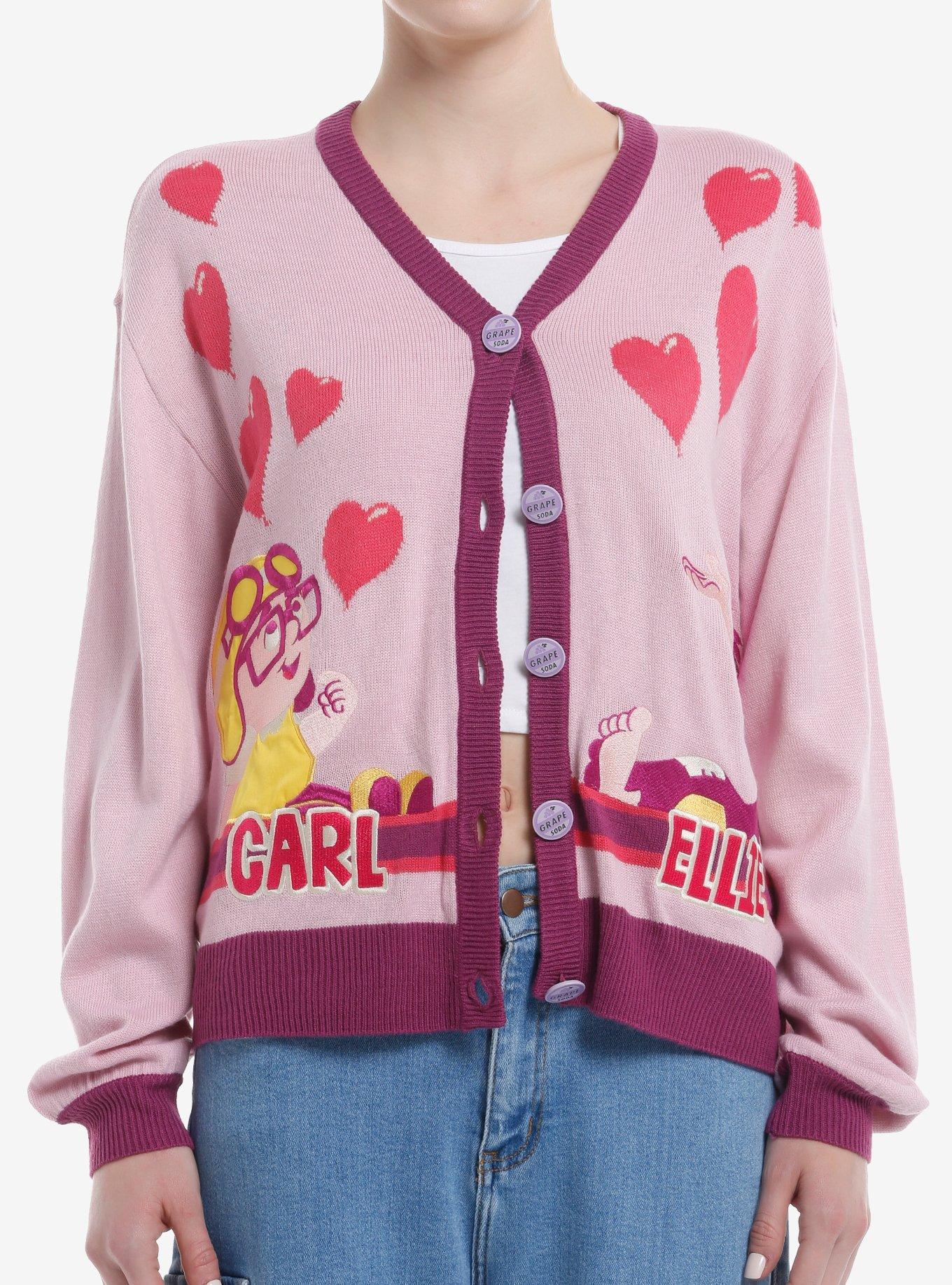 Her Universe Disney Pixar Up Carl & Ellie Hearts Cardigan, , hi-res