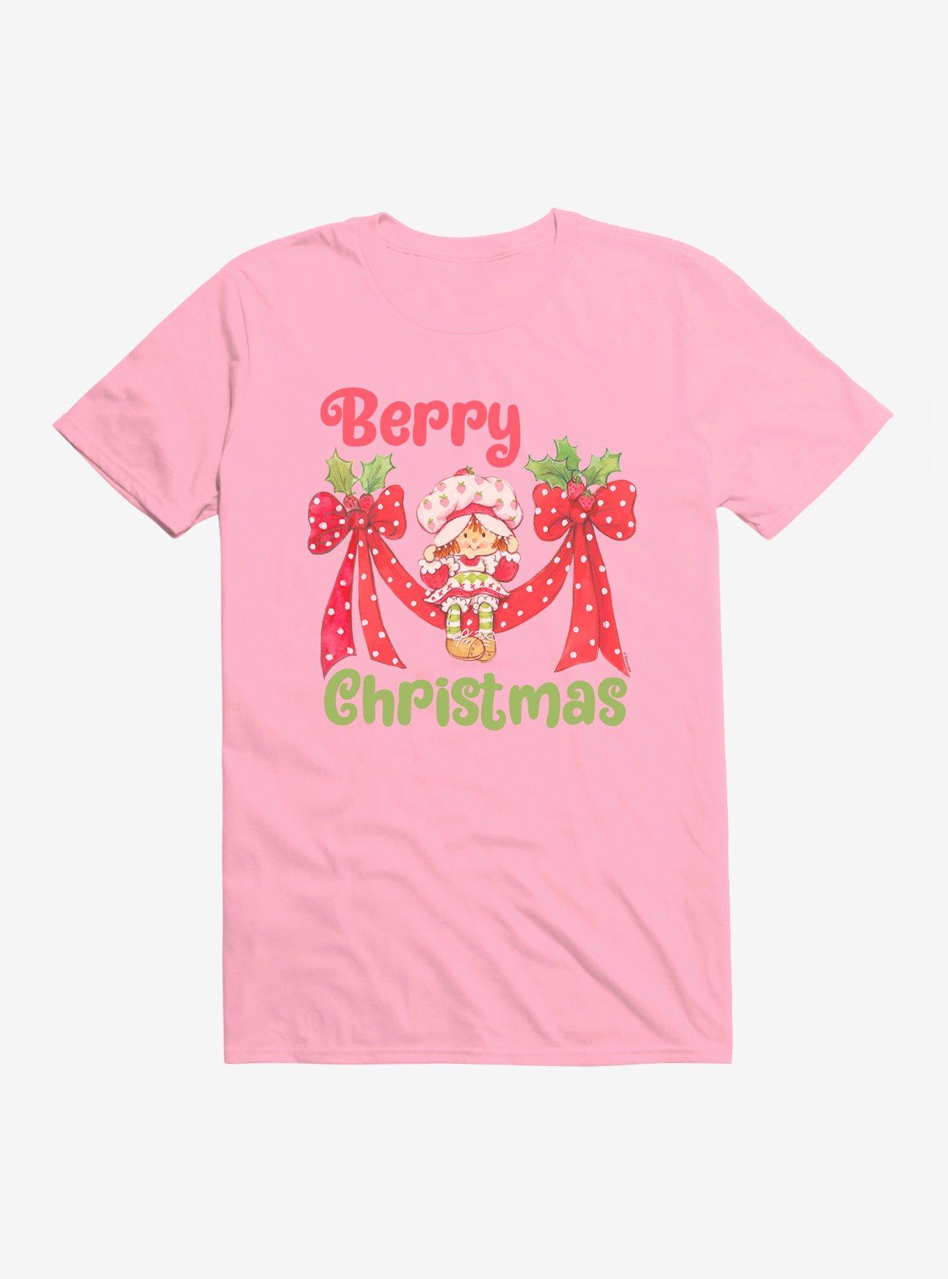 Strawberry Shortcake Berry Christmas T-Shirt, CHARITY PINK, hi-res
