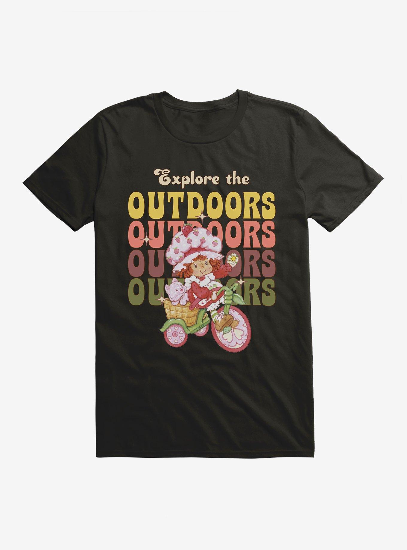 Strawberry Shortcake Explore The Outdoors T-Shirt, BLACK, hi-res