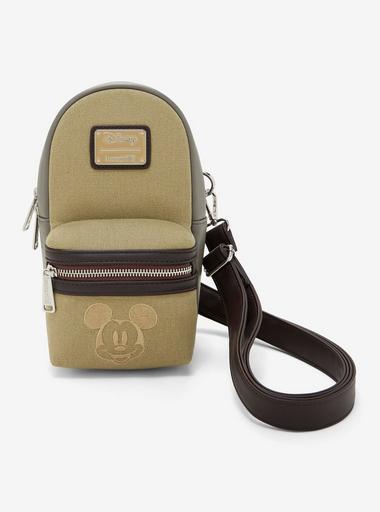 ☆Loungefly☆Mickey&Friends Canvas Drink Holder CrossbodyBag Mickey & Friends Canvas Drink Holder Crossbody Bag | Loungefly
