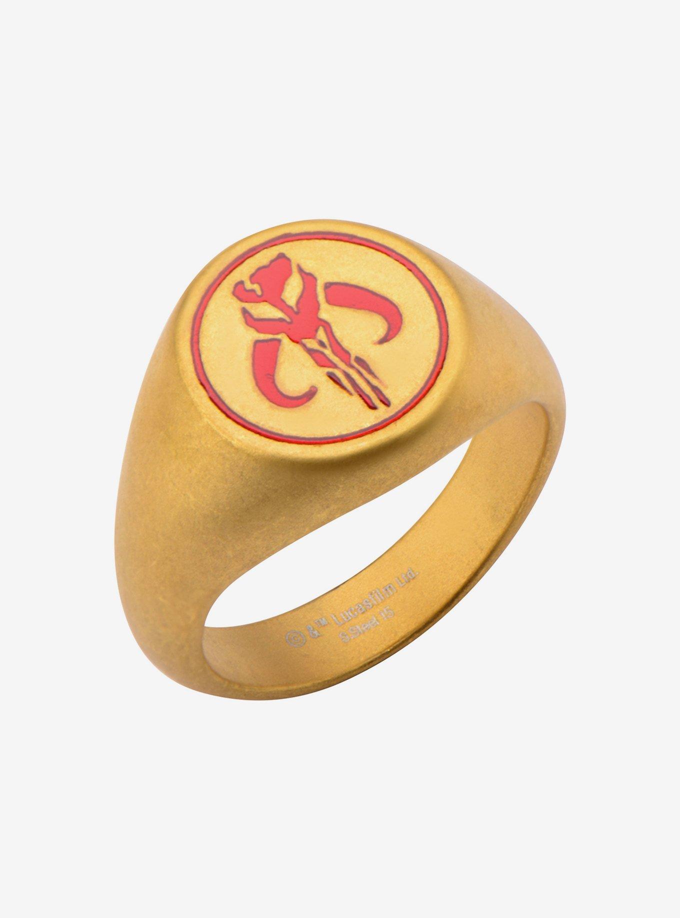 Star Wars The Mandalorian Enamel Symbol Ring, , hi-res