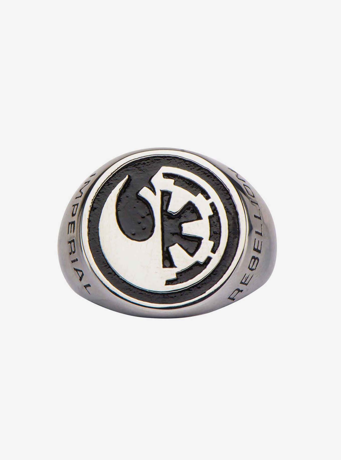 Star Wars Rogue One Rebel Alliance Galactic Empire Symbol Ring, , hi-res