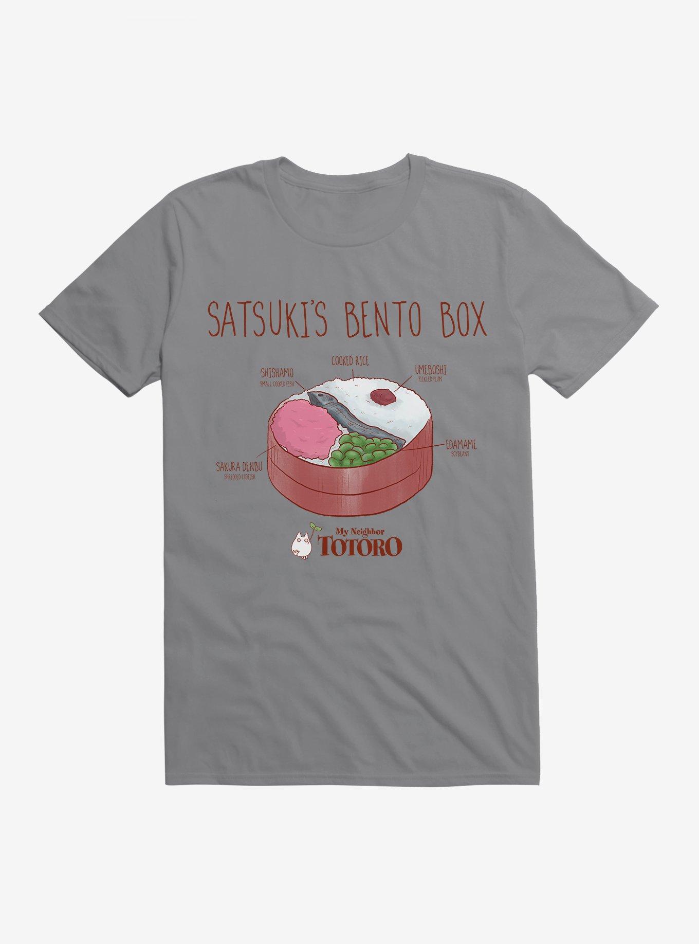 Studio Ghibli My Neighbor Totoro Satsuki's Bento Box T-Shirt, STORM GREY, hi-res view 1
