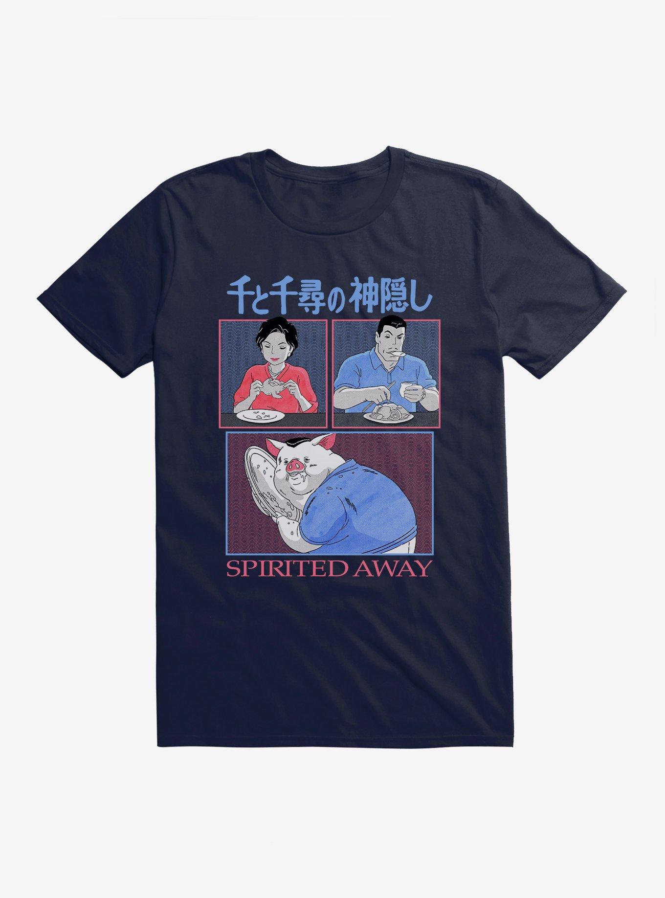 Studio Ghibli Spirited Away Chicken Dishes T-Shirt, NAVY, hi-res