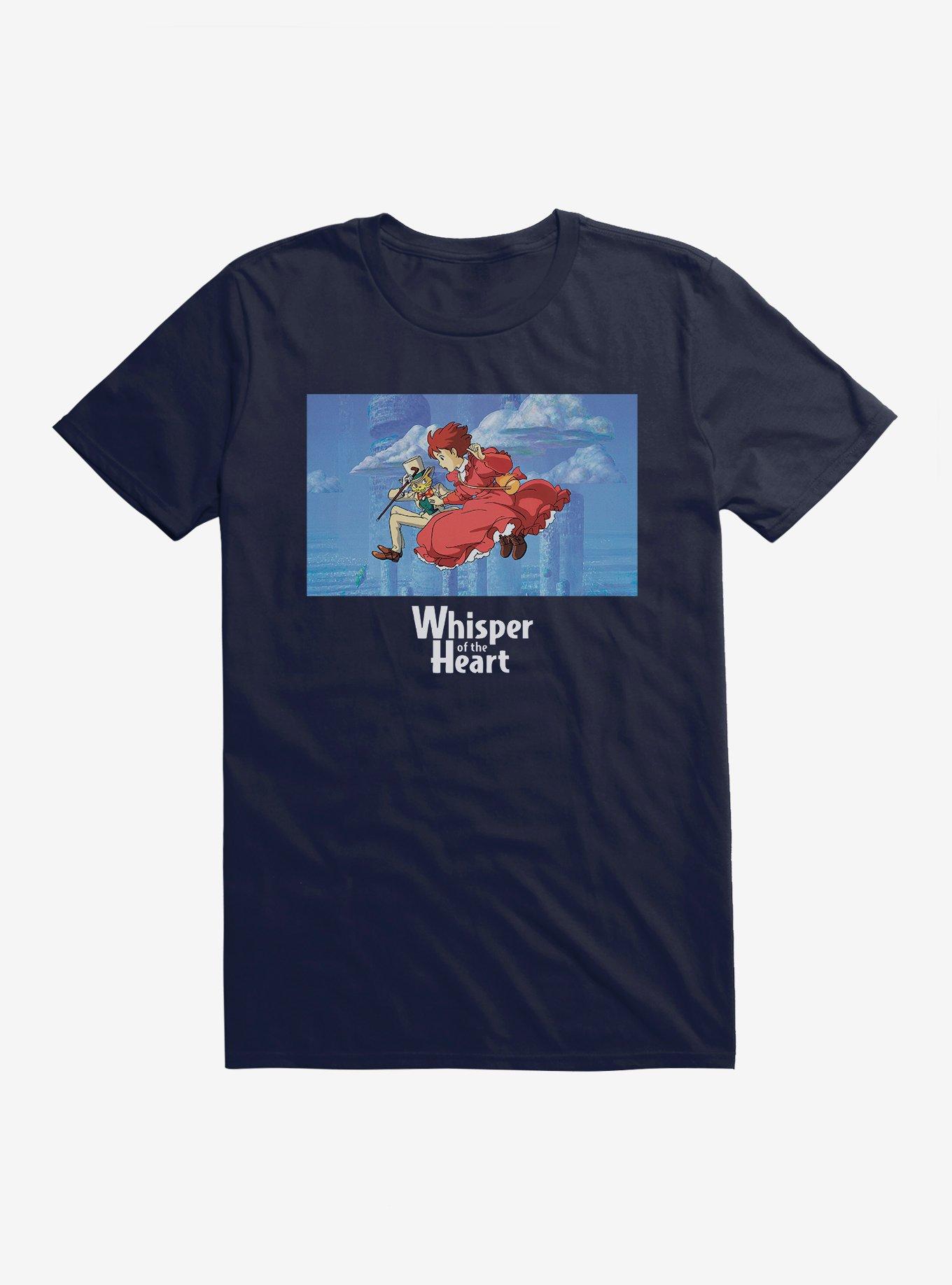 Studio Ghibli Whisper Of The Heart T-Shirt, NAVY, hi-res