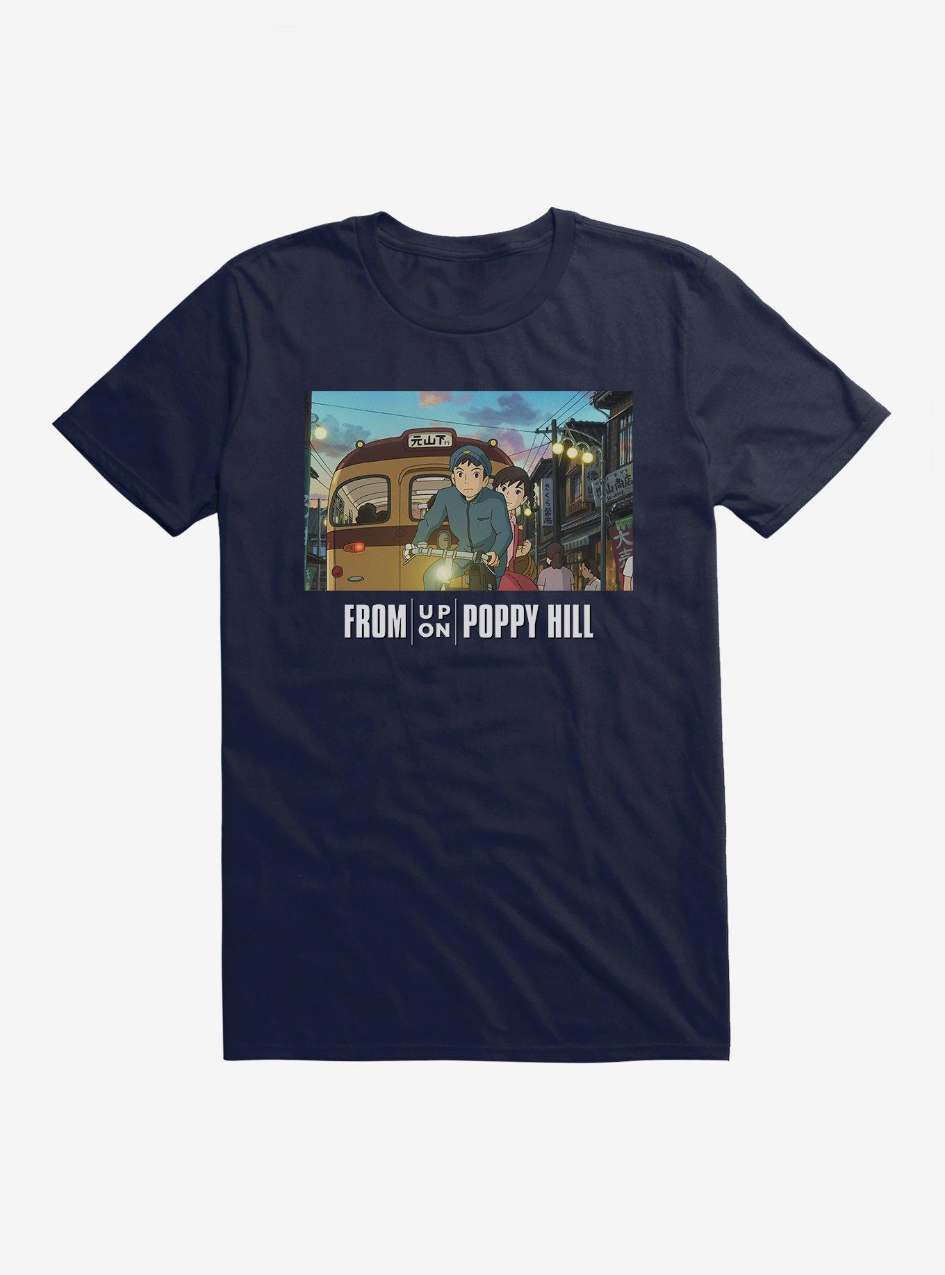 Studio Ghibli From Up On Poppy Hill T-Shirt, NAVY, hi-res view 1