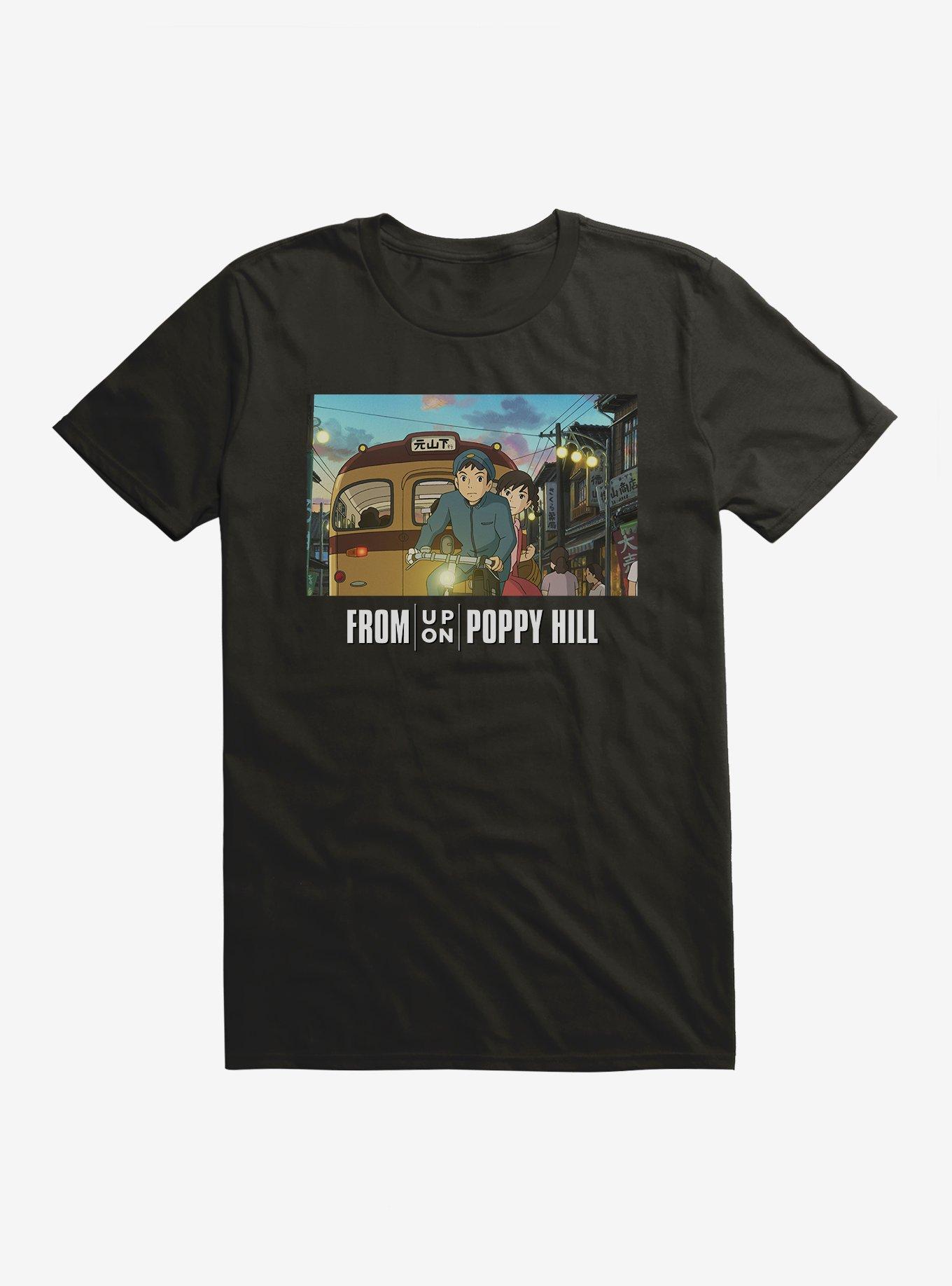 Studio Ghibli From Up On Poppy Hill T-Shirt, BLACK, hi-res view 1