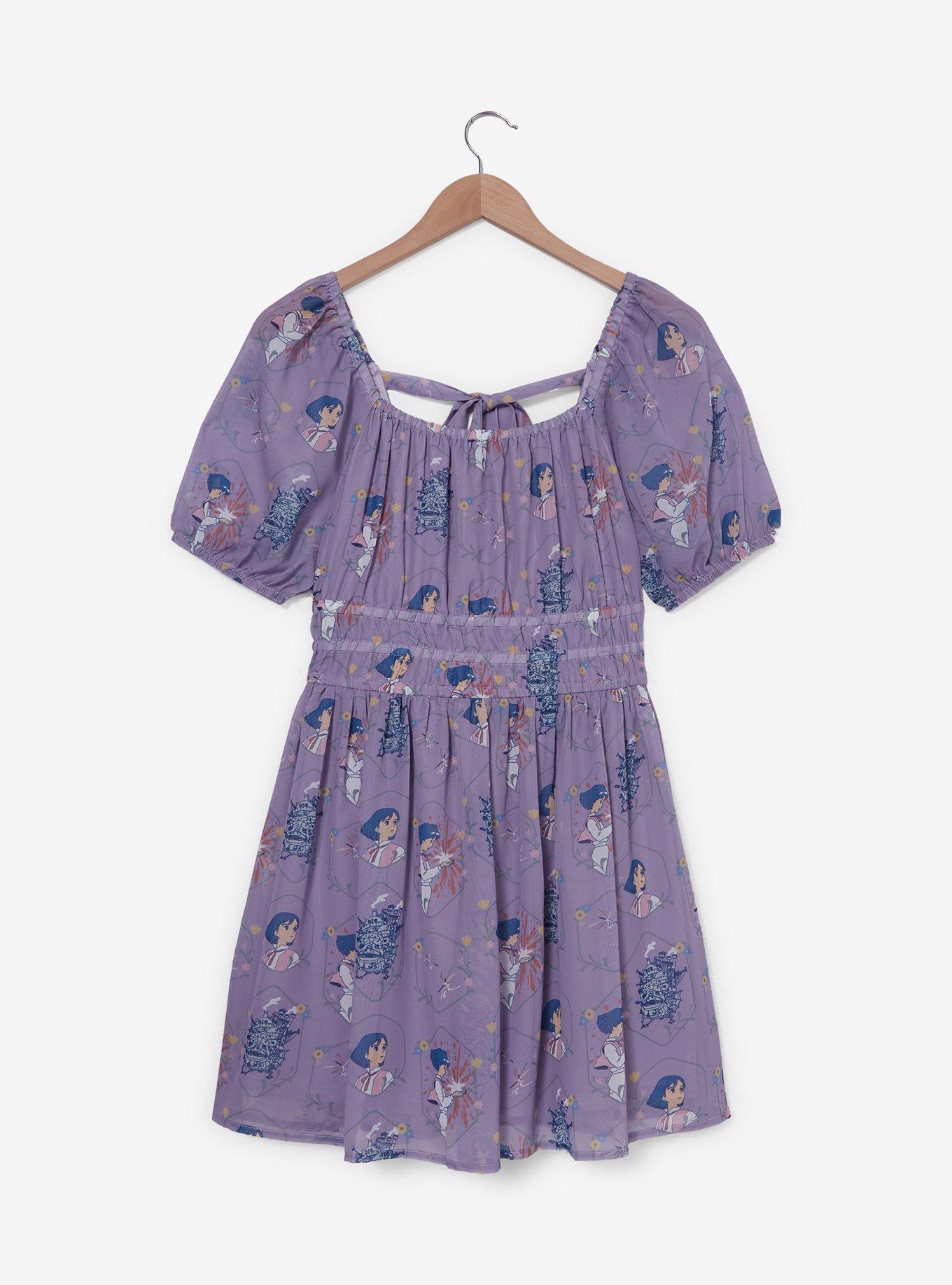 Her Universe Studio Ghibli® Howl's Moving Castle Howl Allover Print Dress — BoxLunch Exclusive, , hi-res
