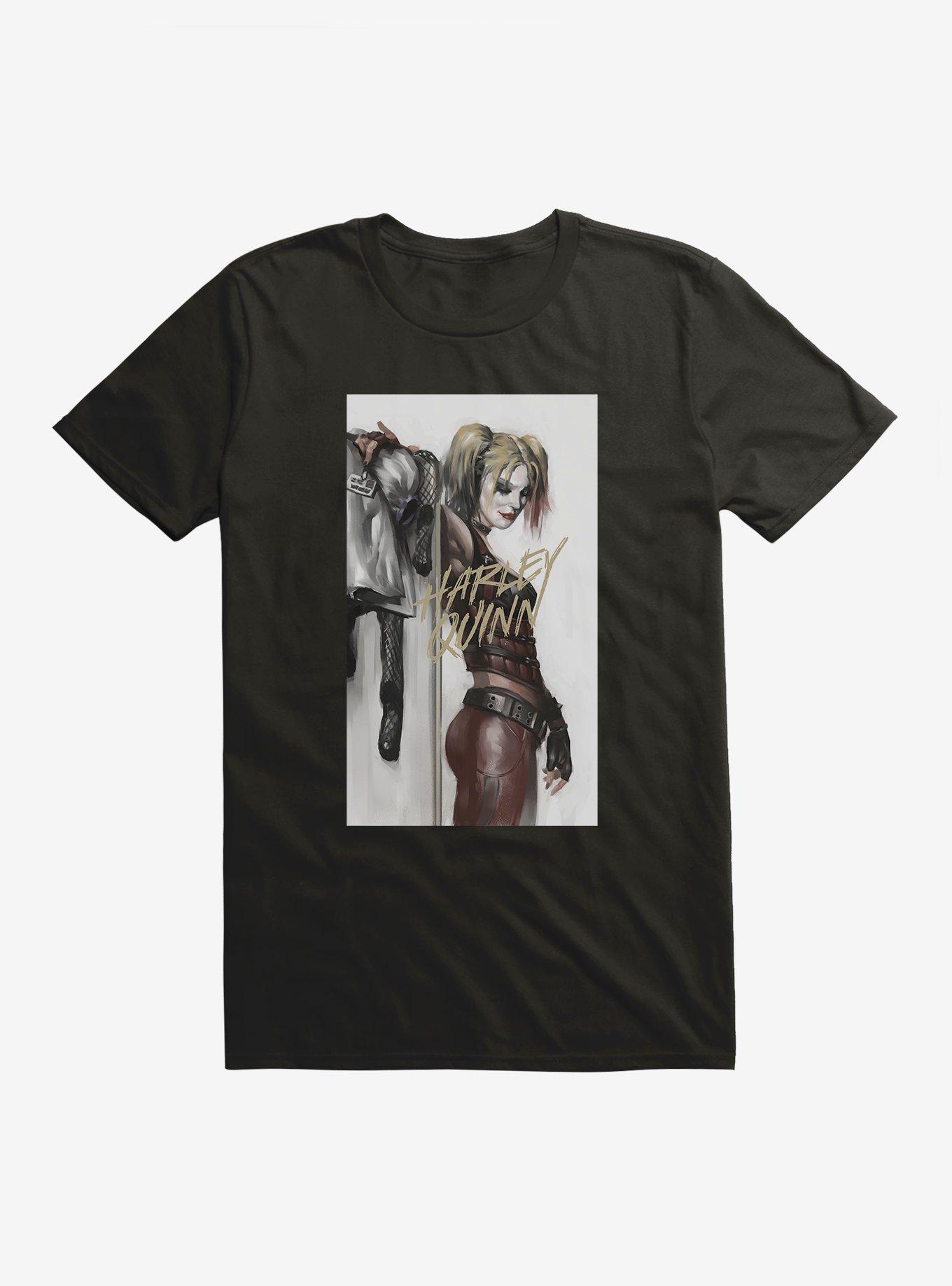 Batman Harley Quinn Sketch Portrait T-Shirt, , hi-res