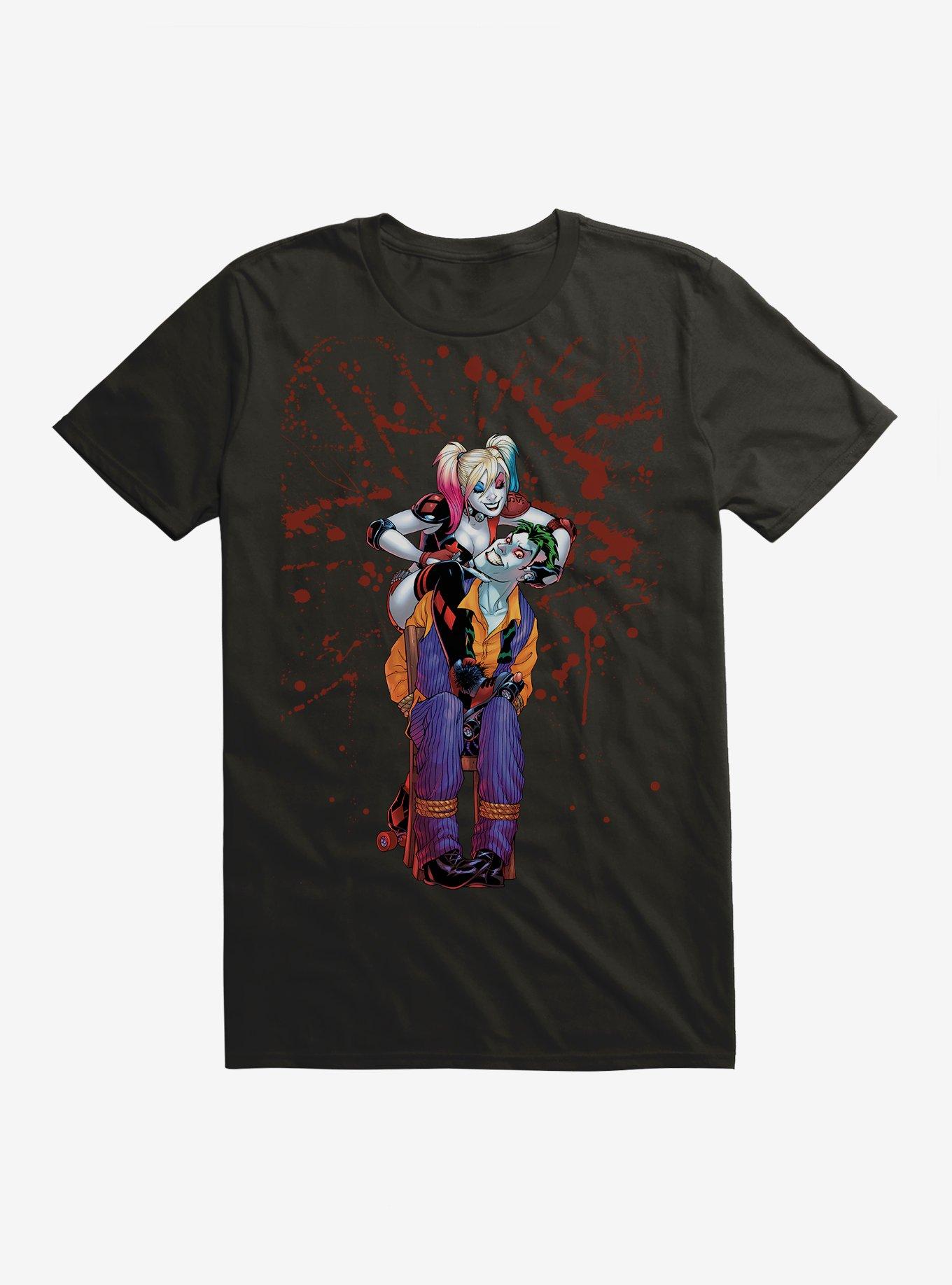 Batman Harley Quinn The Joker Splatter T-Shirt, , hi-res