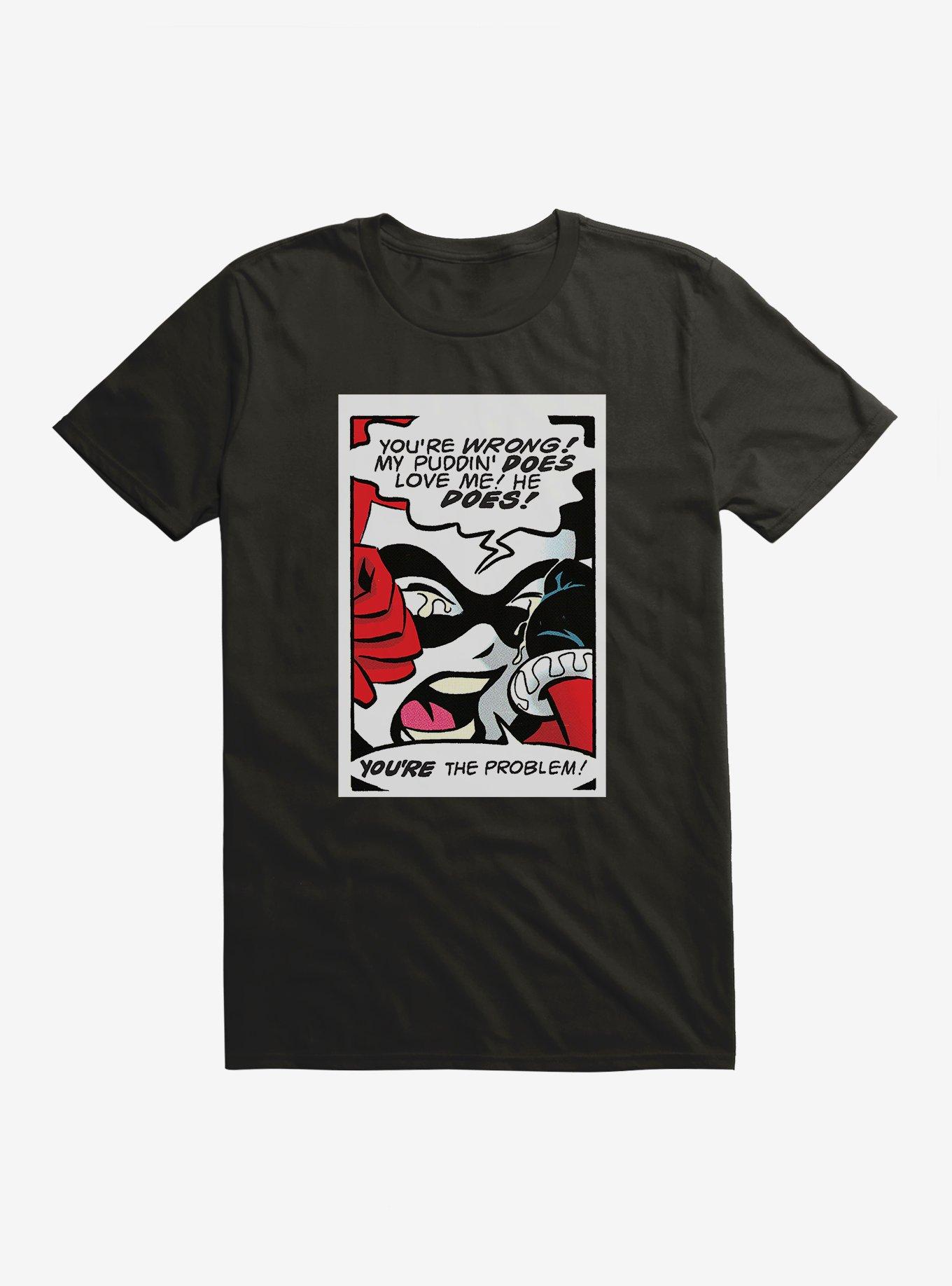 Batman Harley Quinn Crying T-Shirt, BLACK, hi-res
