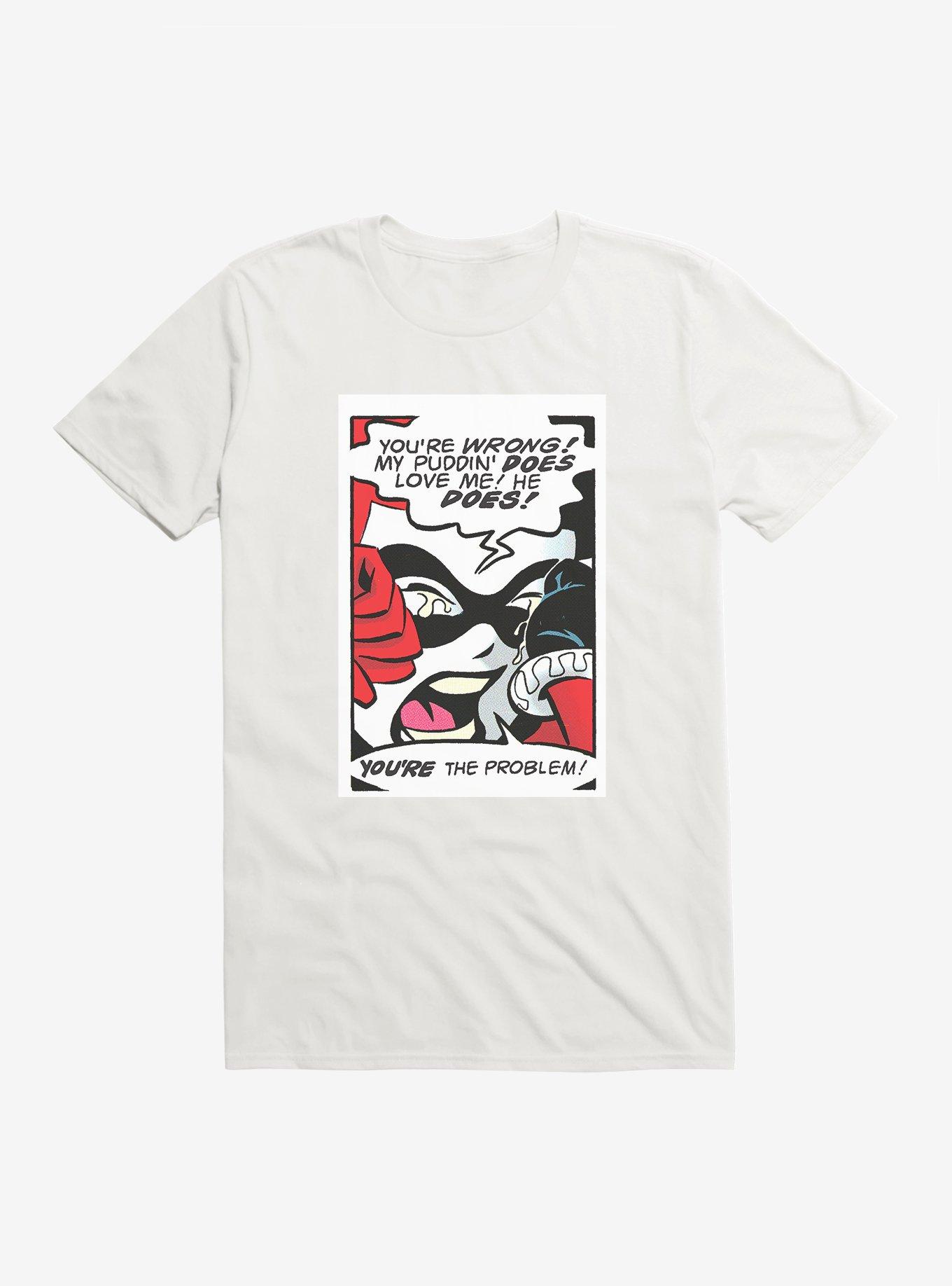 Batman Harley Quinn Crying T-Shirt, WHITE, hi-res