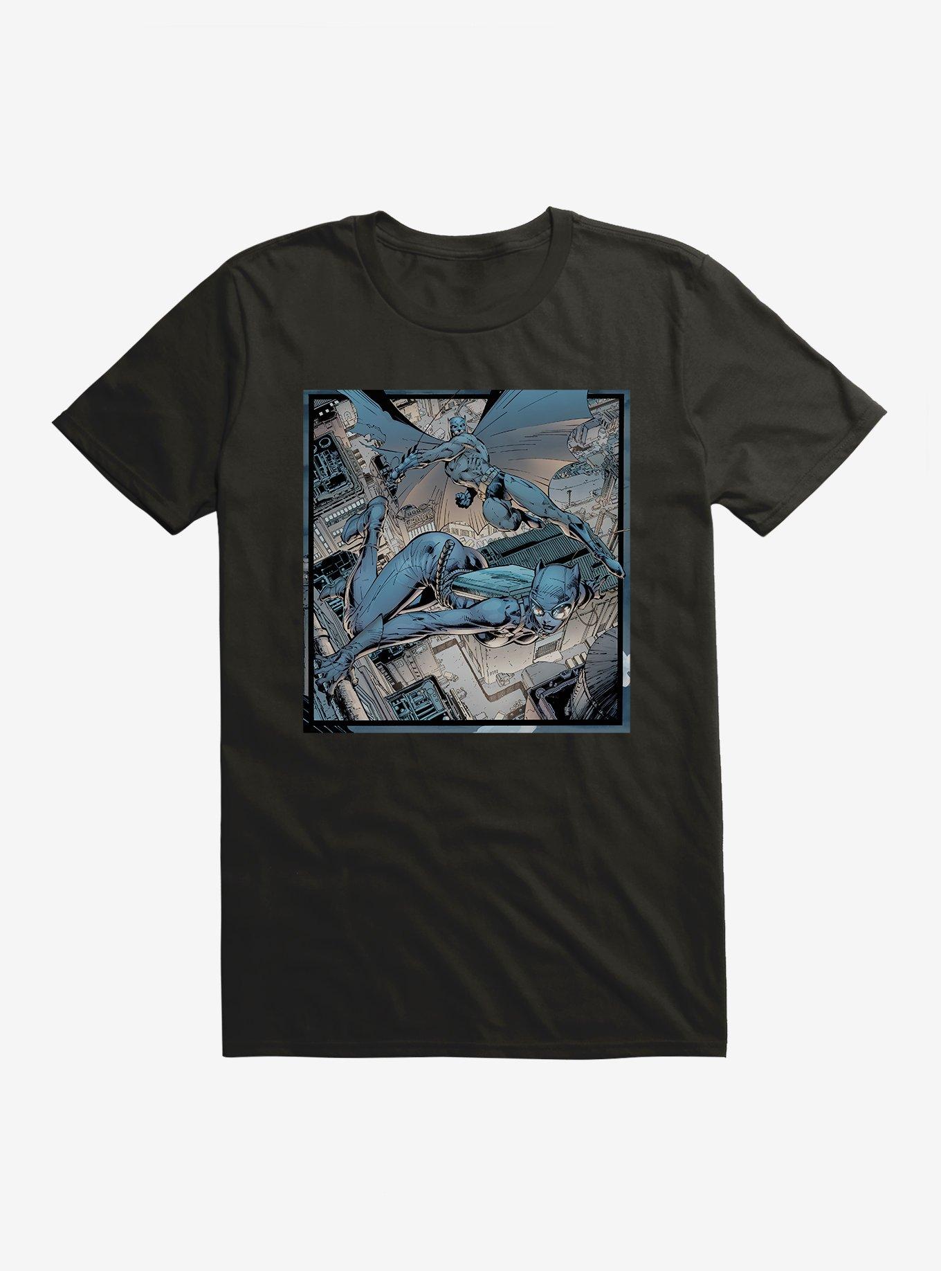 Batman And Catwoman Midair T-Shirt, , hi-res