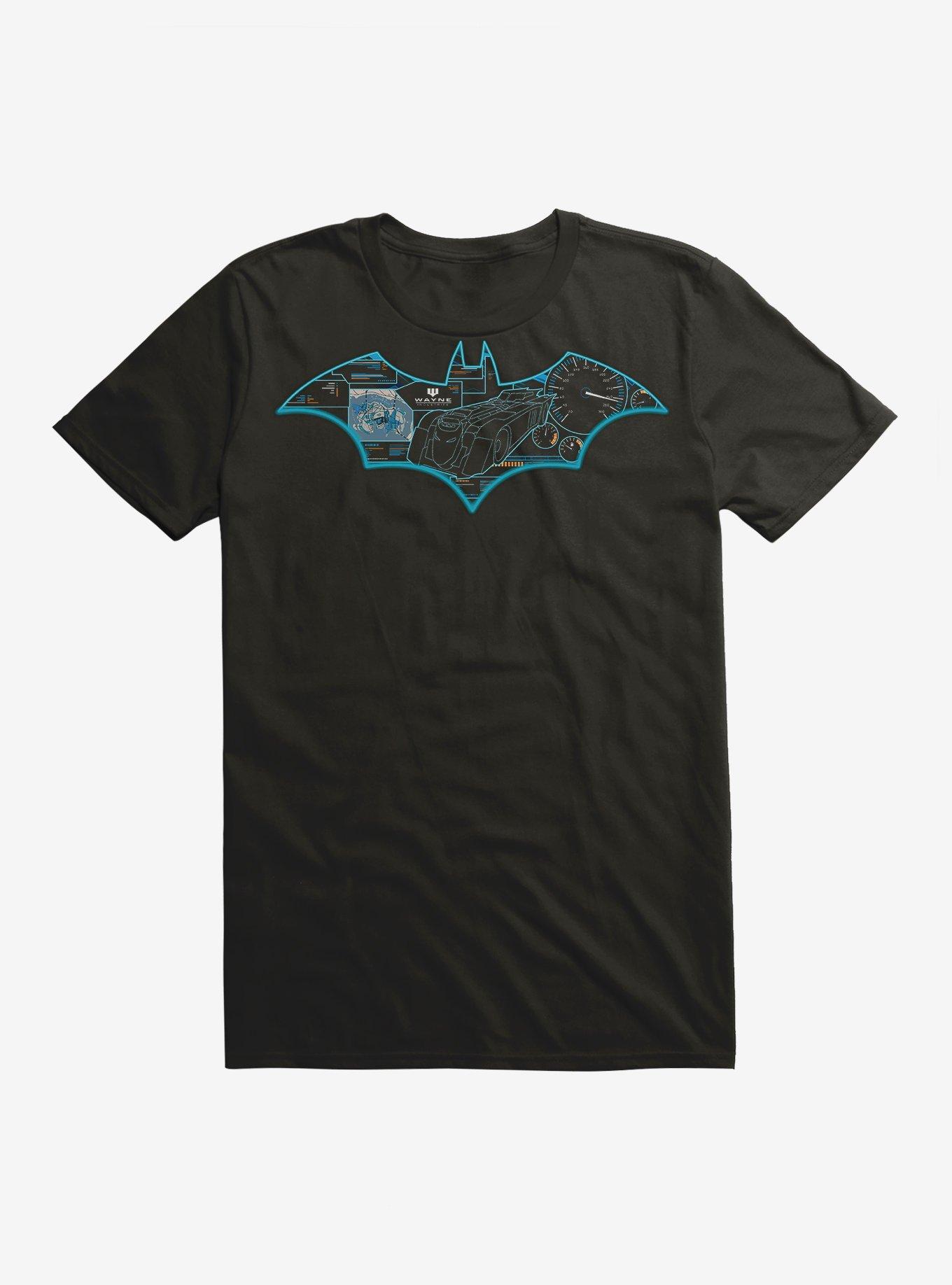 Batman Batmobile Controls T-Shirt, BLACK, hi-res