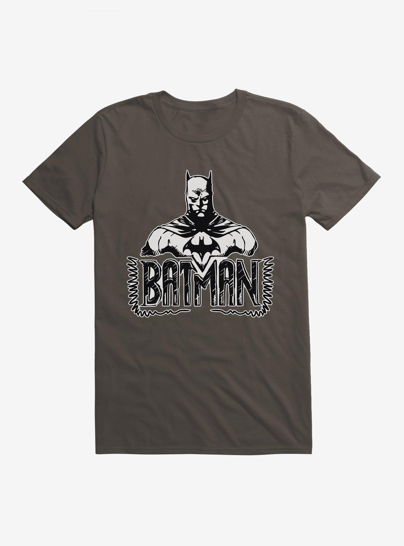Batman Bust Sketch T-Shirt, , hi-res