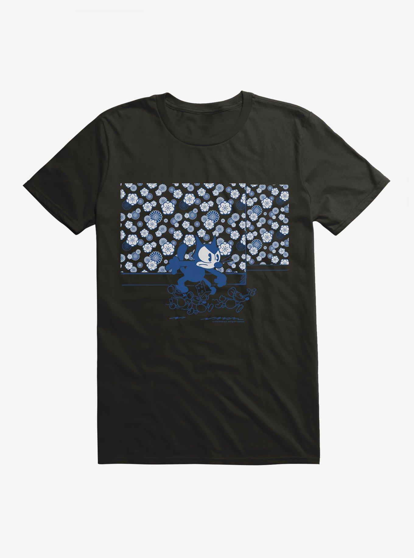 Felix The Cat And Mouse Sketch T-Shirt, , hi-res
