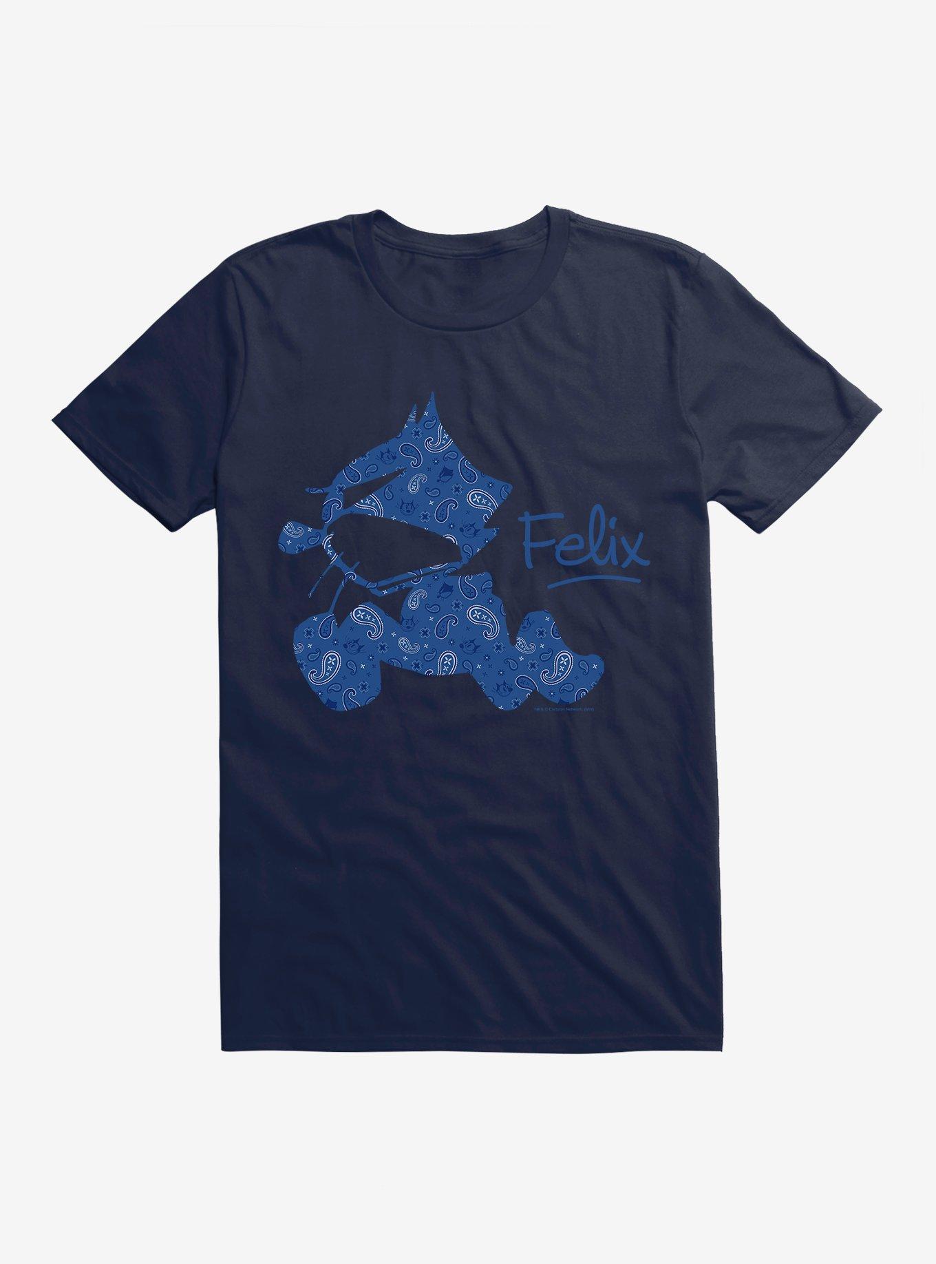 Felix The Cat Paisley Print T-Shirt, MIDNIGHT NAVY, hi-res