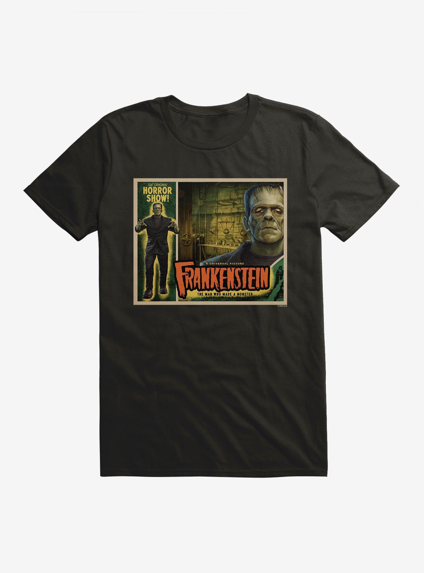 Universal Monsters Frankenstein The Man Who Made A Monster T-Shirt