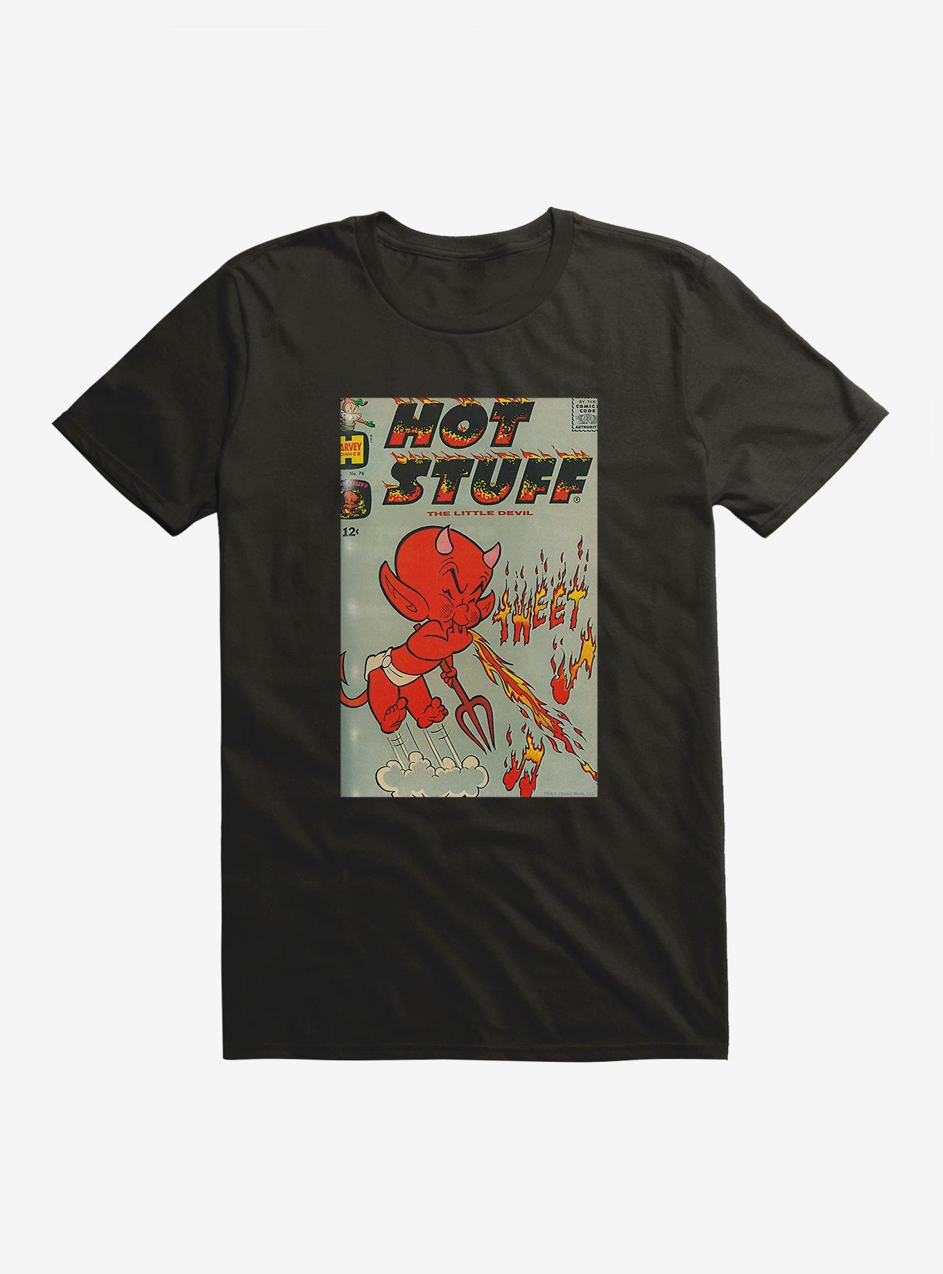 Hot Stuff The Little Devil Whistle Comic Cover T-Shirt, , hi-res