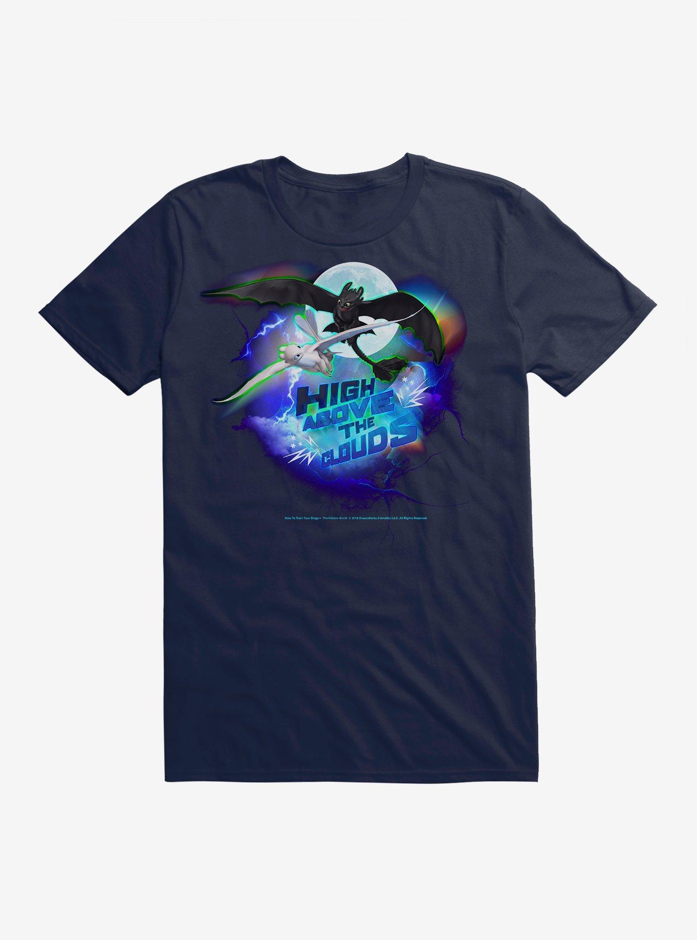 How To Train Your Dragon Hight Above the Clouds T-Shirt, MIDNIGHT NAVY, hi-res