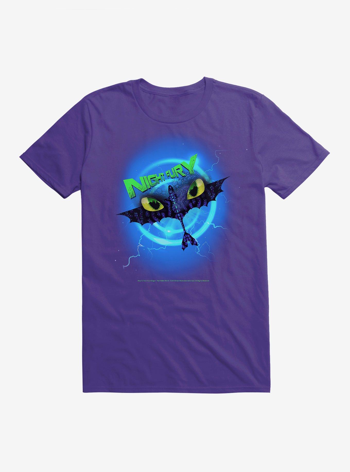 How To Train Your Dragon Night Fury T-Shirt, PURPLE RUSH, hi-res