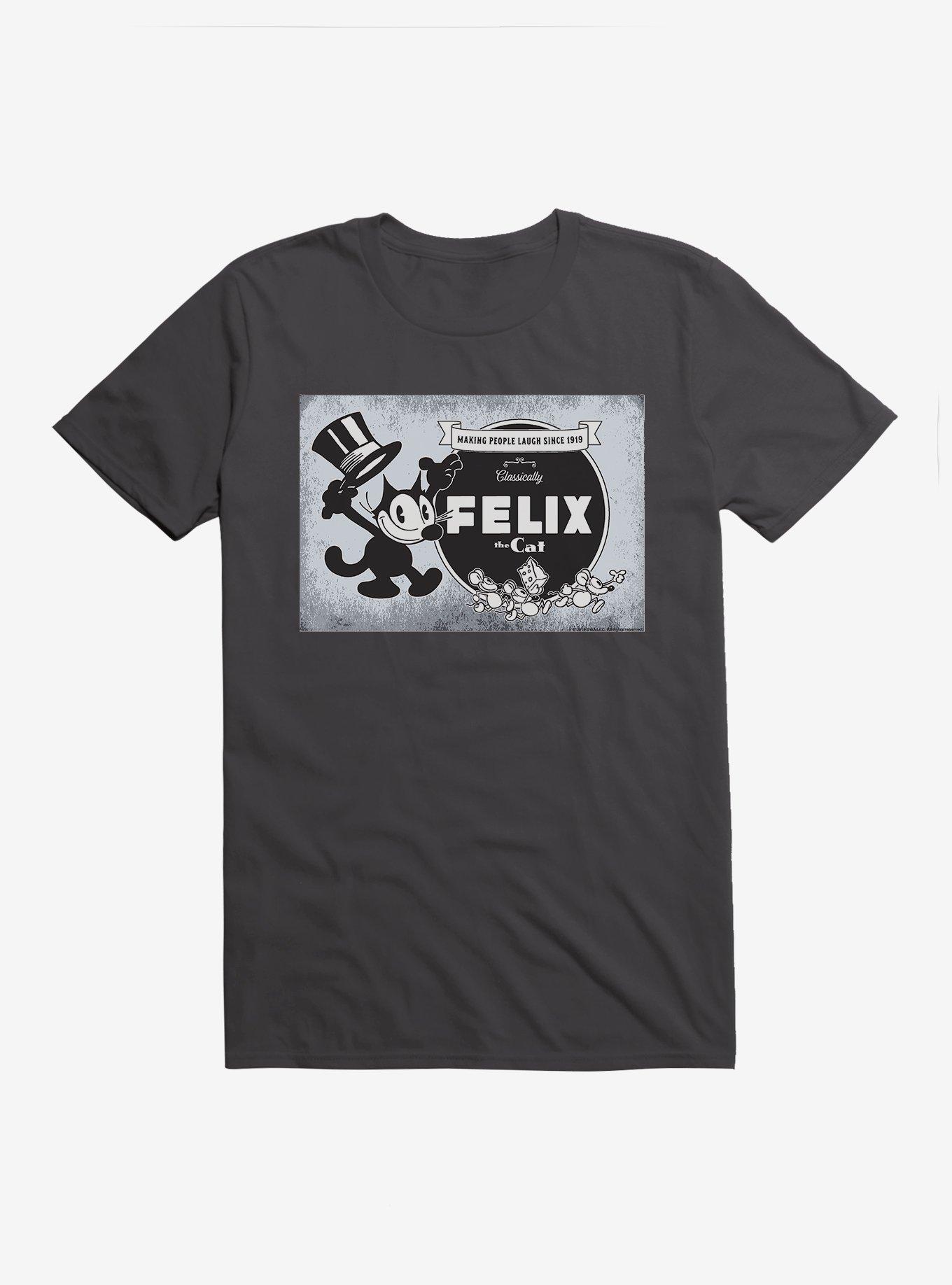 Felix The Cat Vintage Logo Poster T-Shirt, HEAVY METAL, hi-res