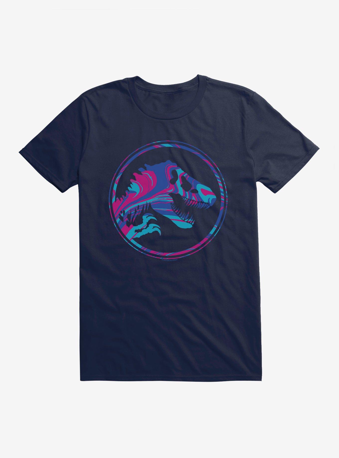 Jurassic World Blue Tone Logo T-Shirt