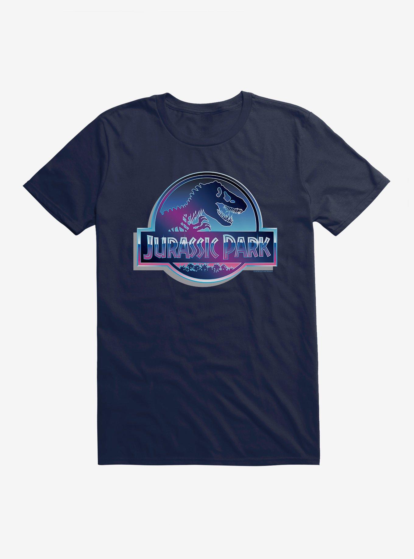 Jurassic World Metal Logo T-Shirt, MIDNIGHT NAVY, hi-res