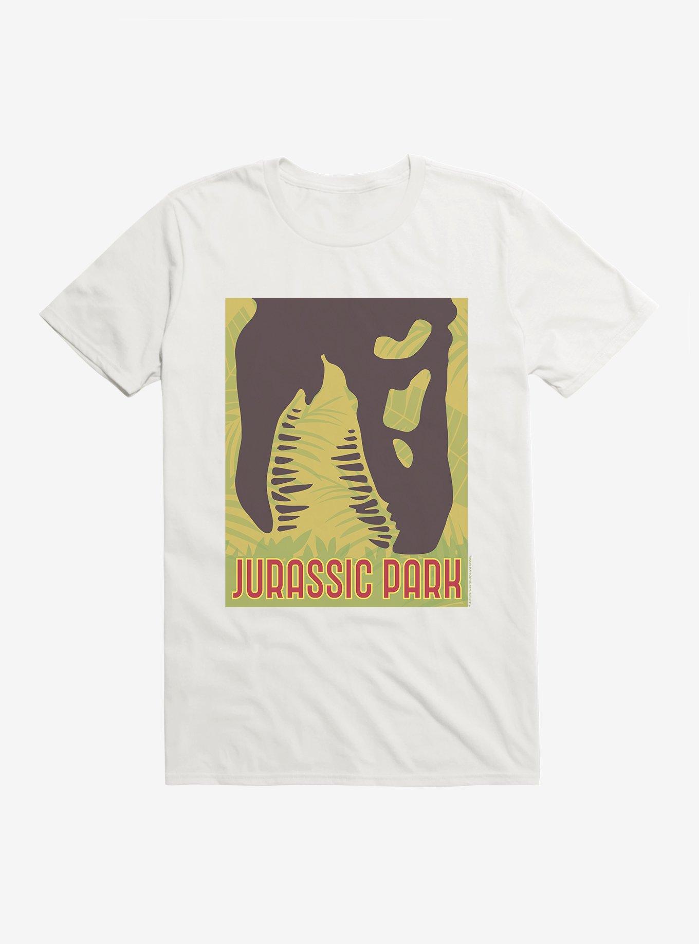 Jurassic Park T-Rex Attack From Above T-Shirt, WHITE, hi-res