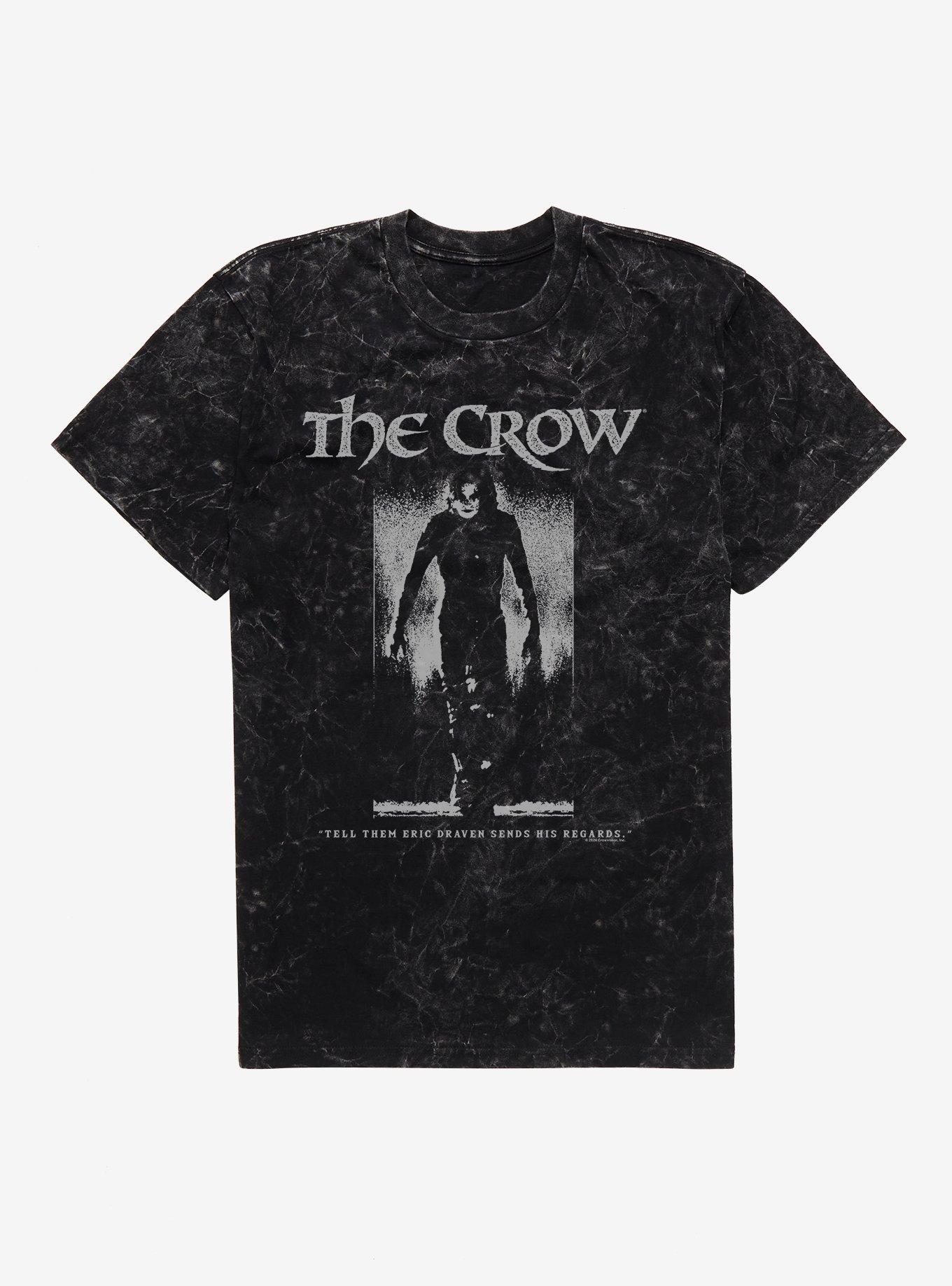 The Crow Eric Draven Sends His Regards Mineral Wash T-Shirt, , hi-res