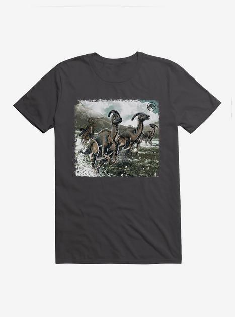 Jurassic World Dominion Parasaurolophus Rodeo T-Shirt - GREY | BoxLunch