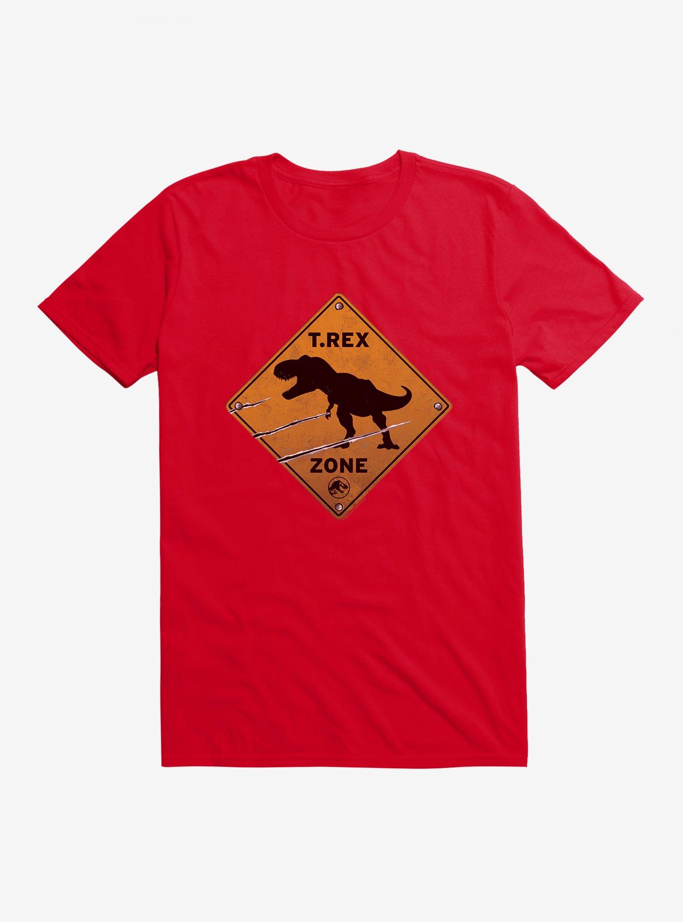 Jurassic World Dominion T. Rex Zone T-Shirt, RED, hi-res