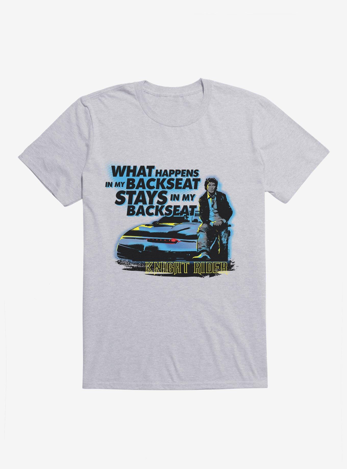 Knight Rider What Happens In The Backseat T-Shirt, HEATHER GREY, hi-res