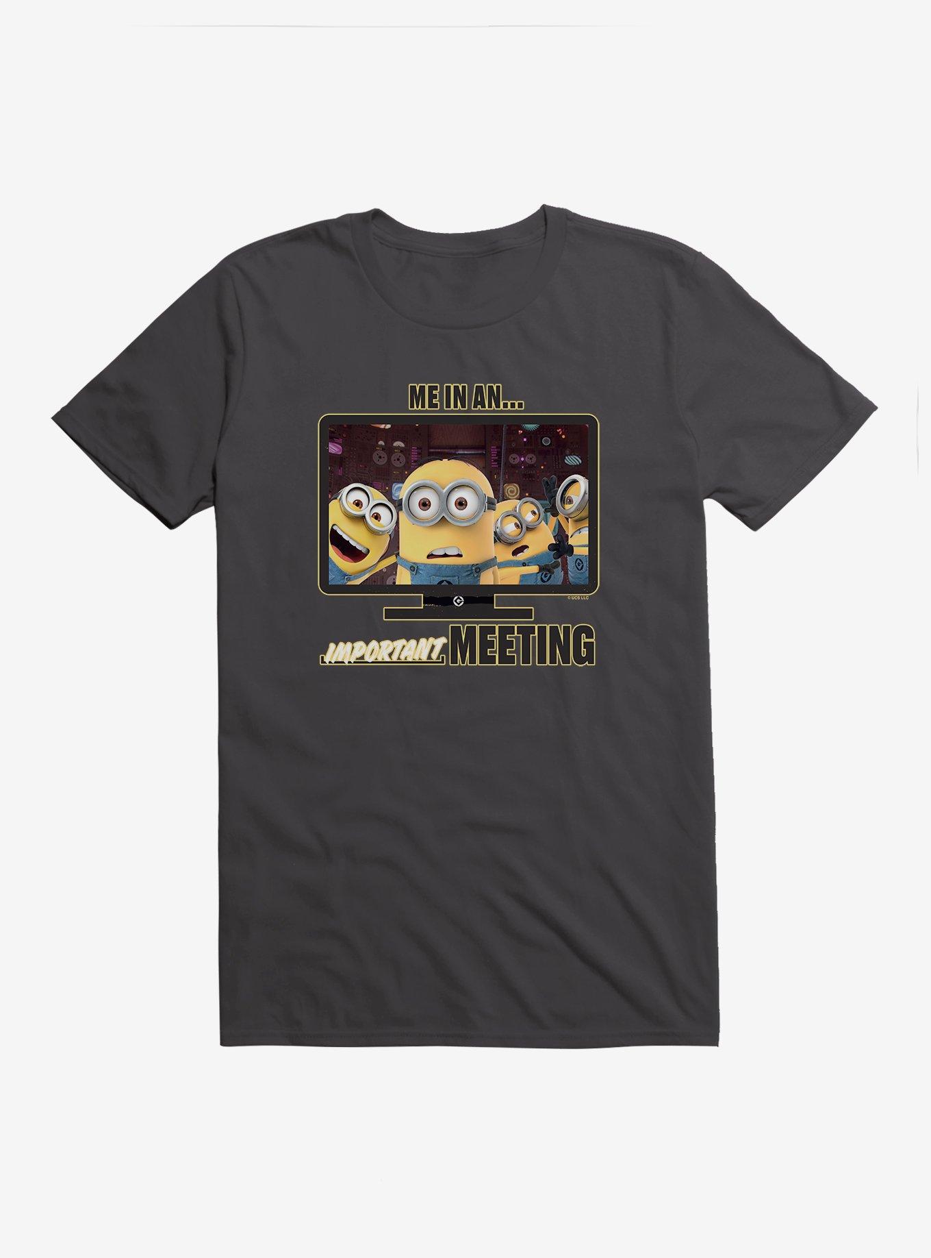 Minions Me In An Important Meeting T-Shirt, HEAVY METAL, hi-res