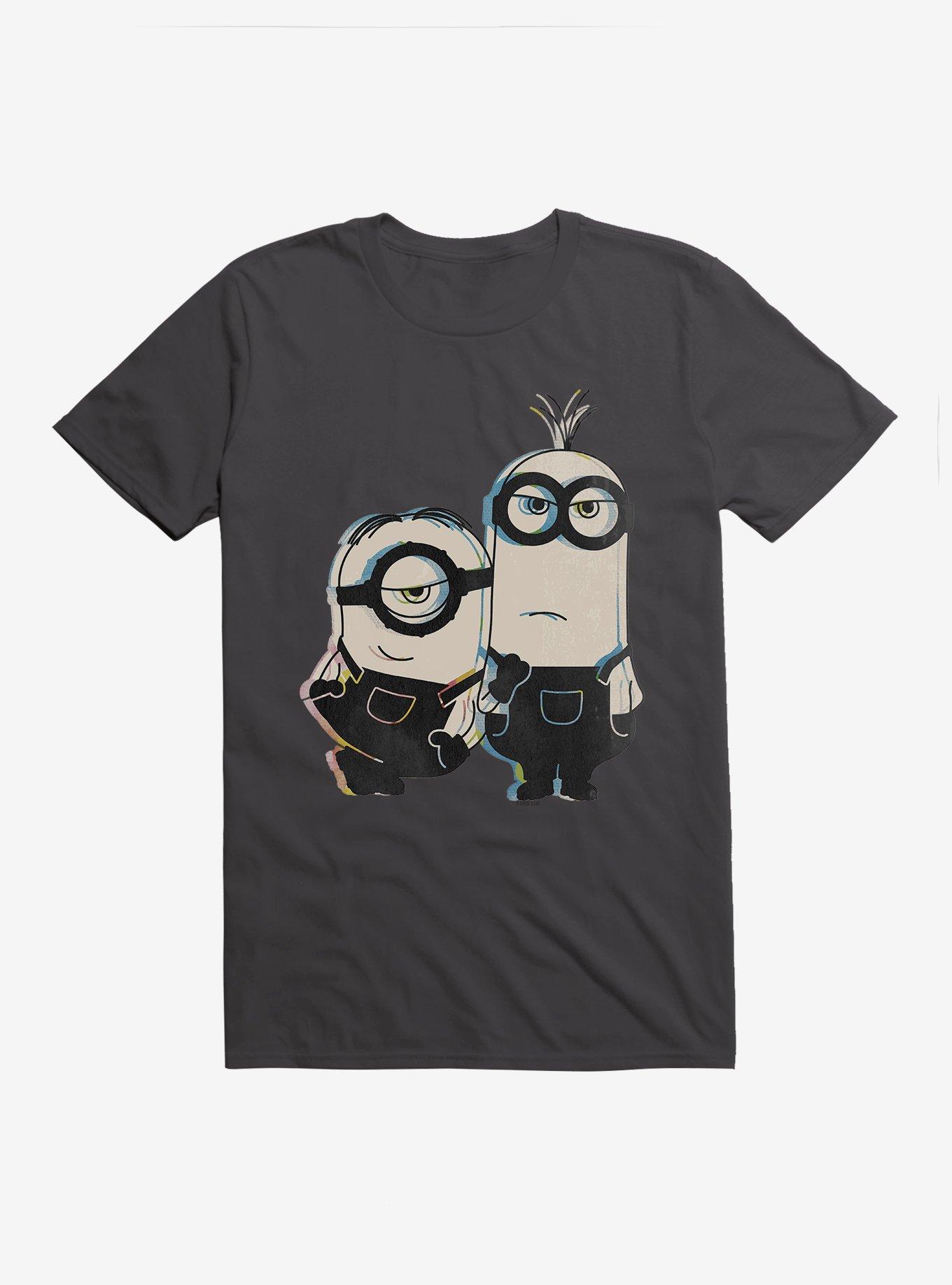 Minions Pose Sketch Art T-Shirt, HEAVY METAL, hi-res