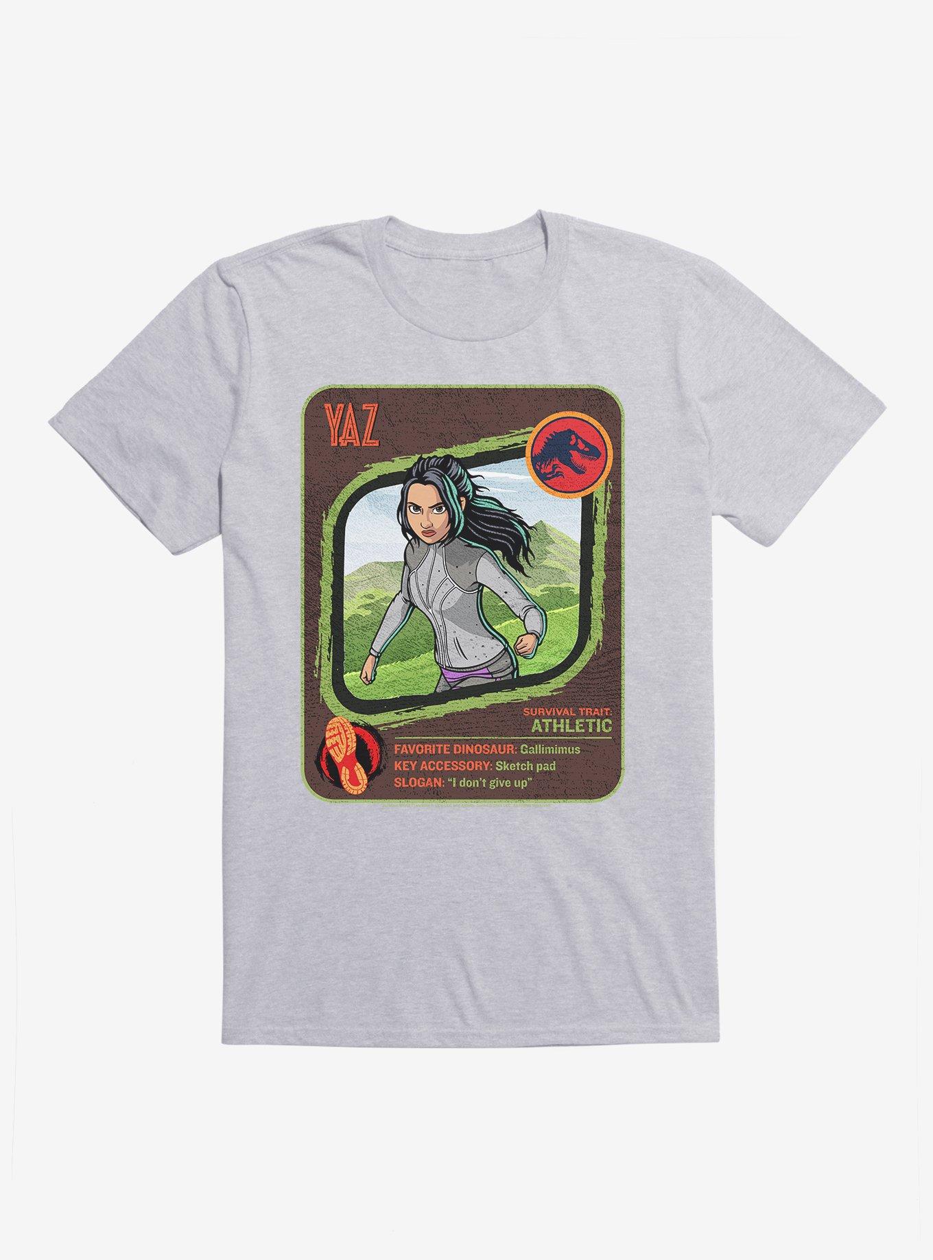 Jurassic World: Camp Cretaceous Yaz Traits T-Shirt, HEATHER GREY, hi-res