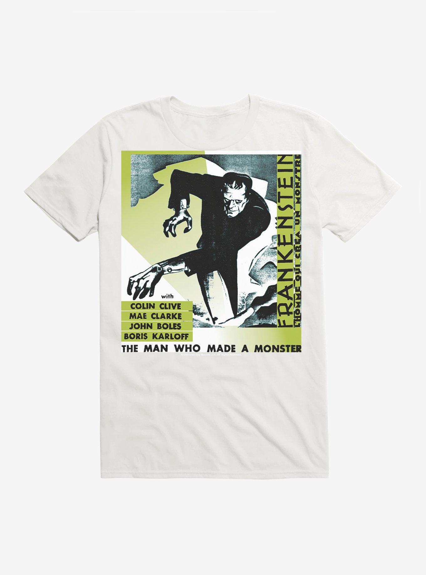 Universal Monsters Frankenstein Monster Poster T-Shirt