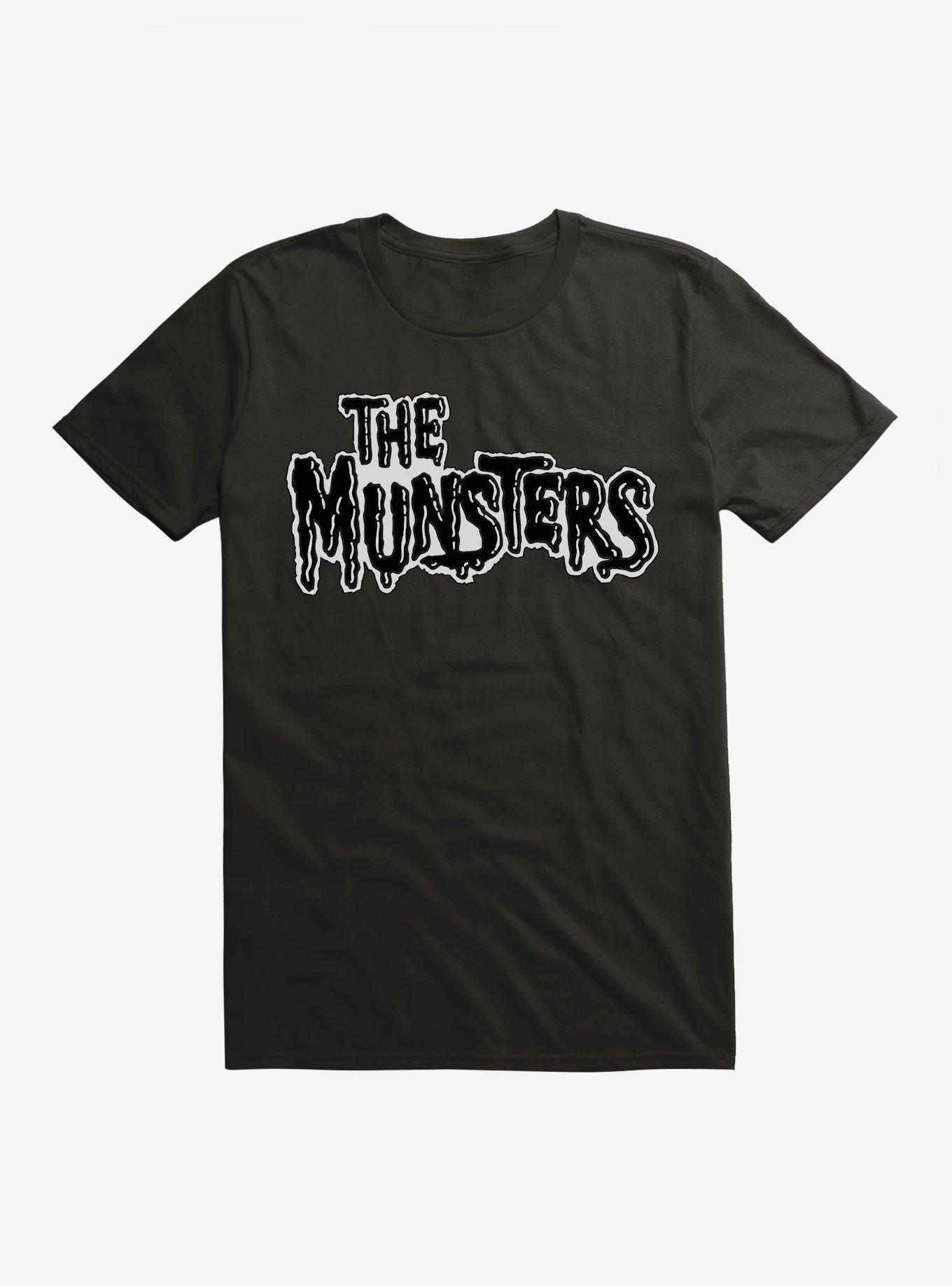 The Munsters Black & White Title T-Shirt, BLACK, hi-res