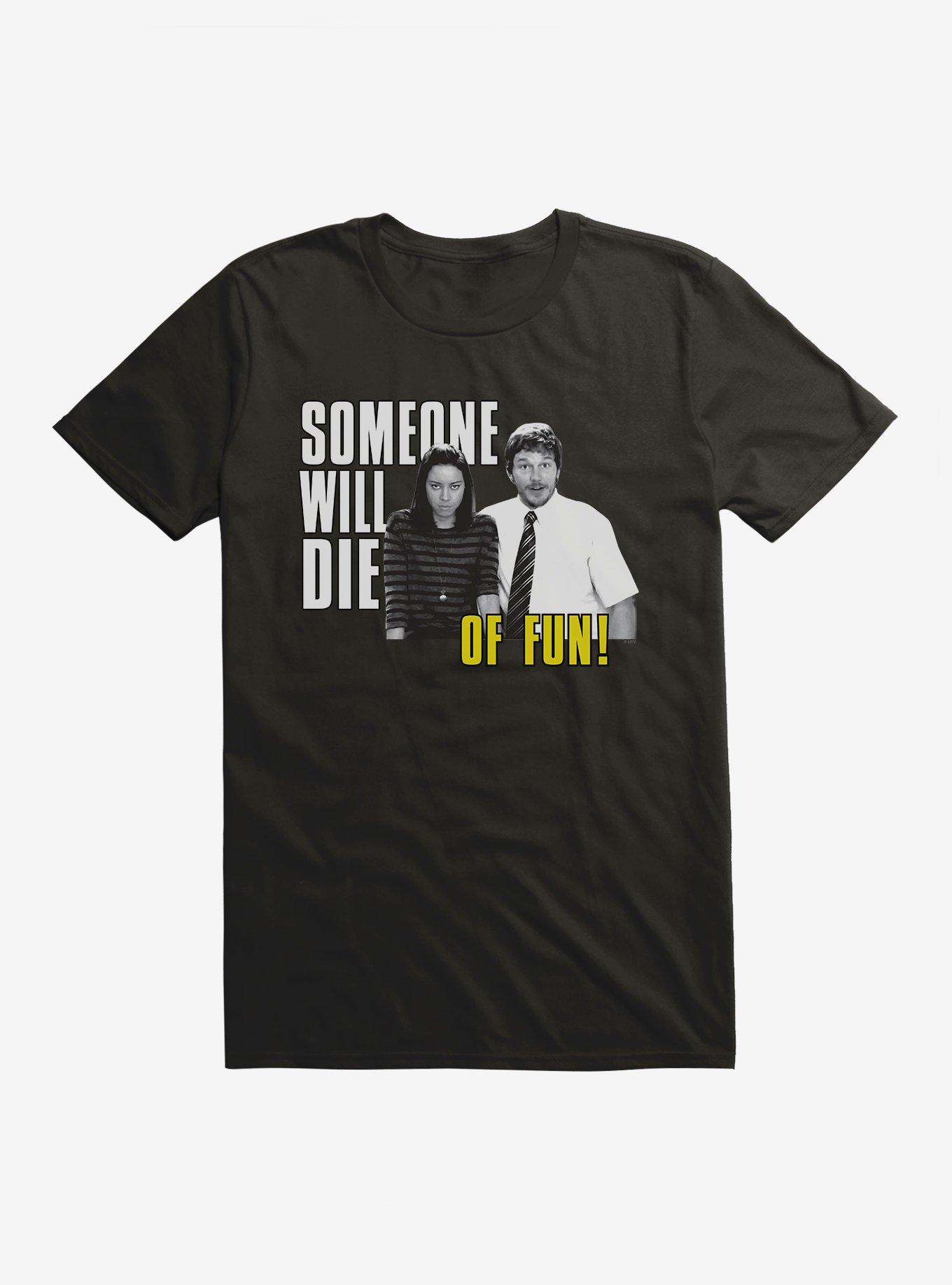 Parks And Recreation Die Of Fun T-Shirt, , hi-res